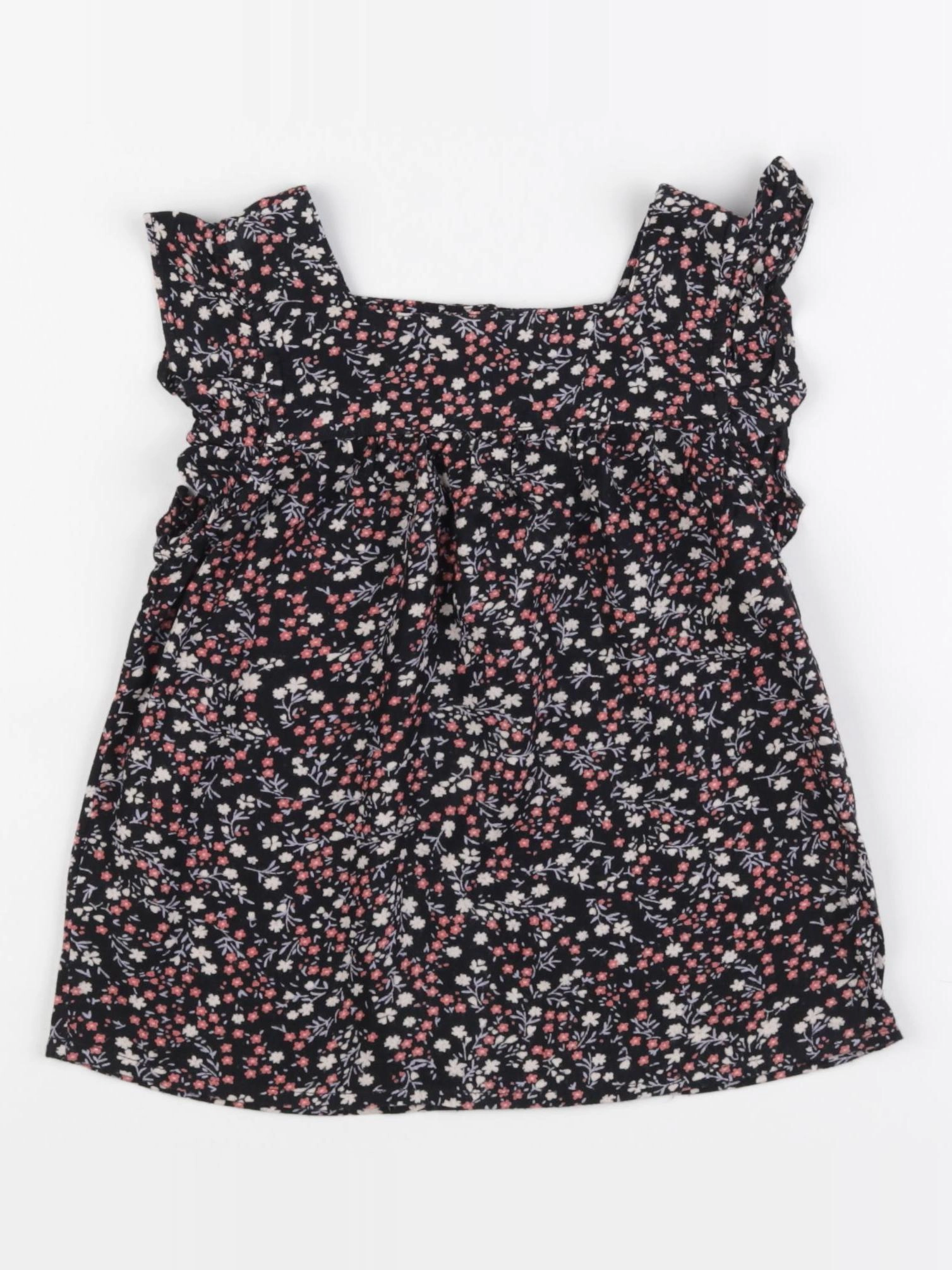 Little Cigogne - blouse noir, rose - 5 ans