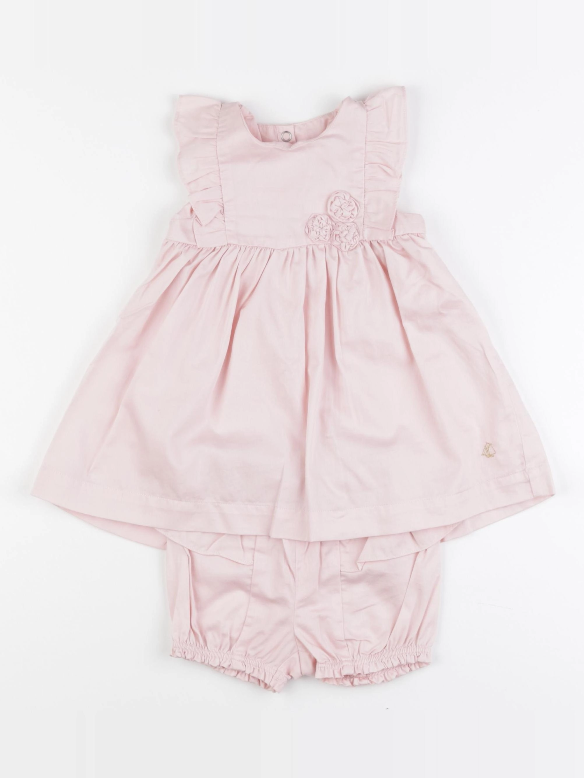 Petit Bateau - robe rose - 12 mois