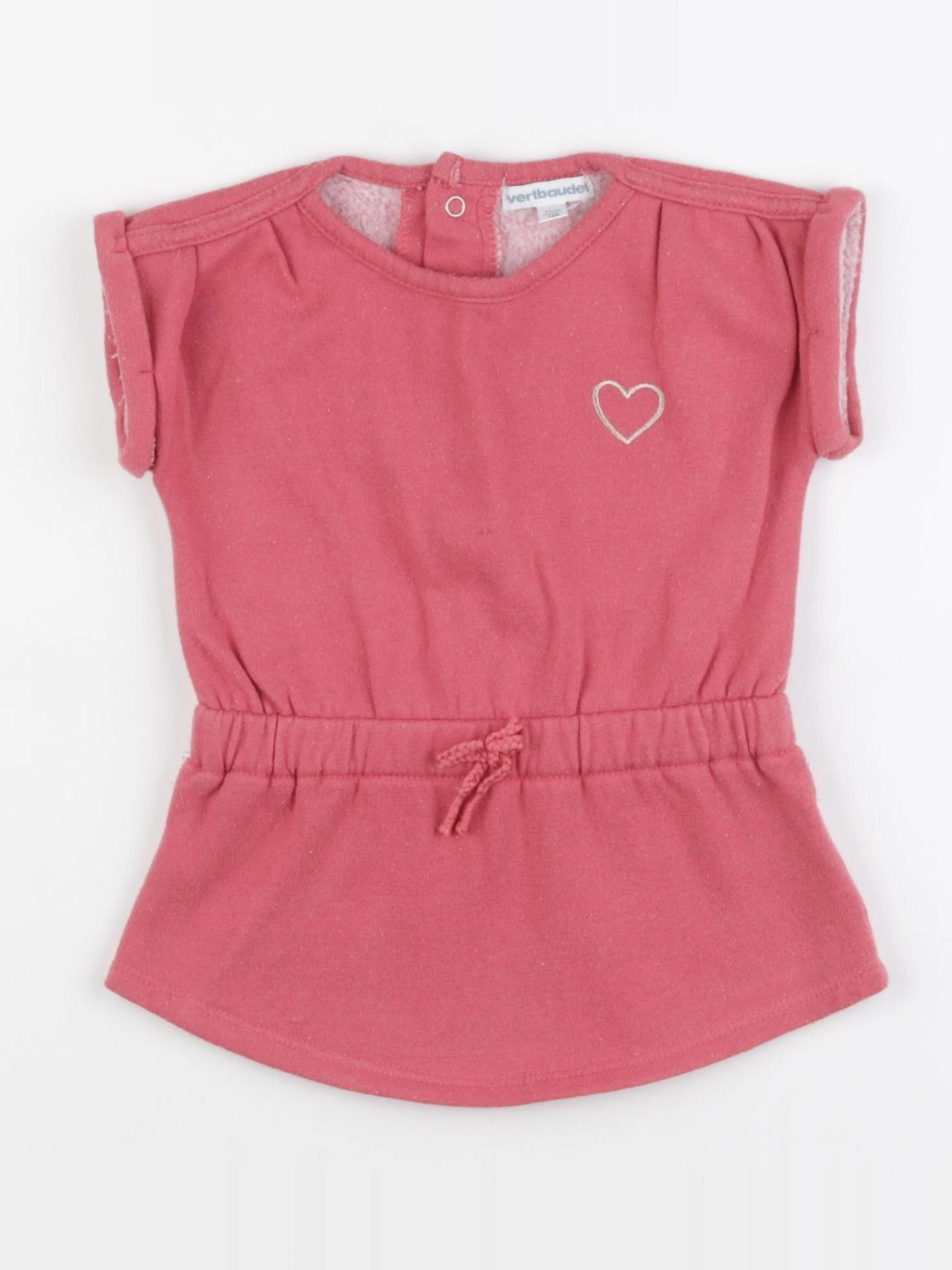 Vertbaudet - robe rose - 12 mois