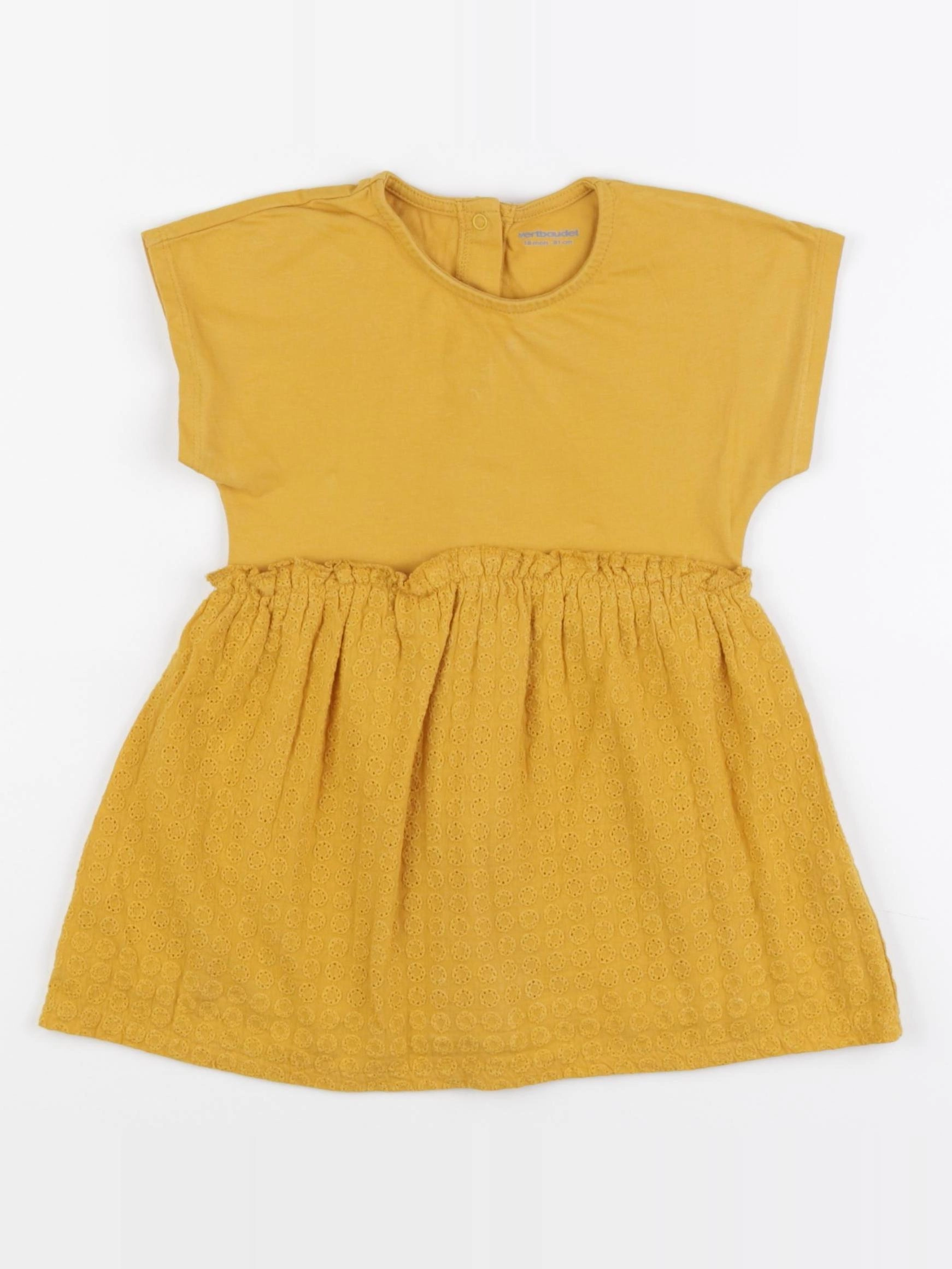Vertbaudet - robe jaune - 18 mois