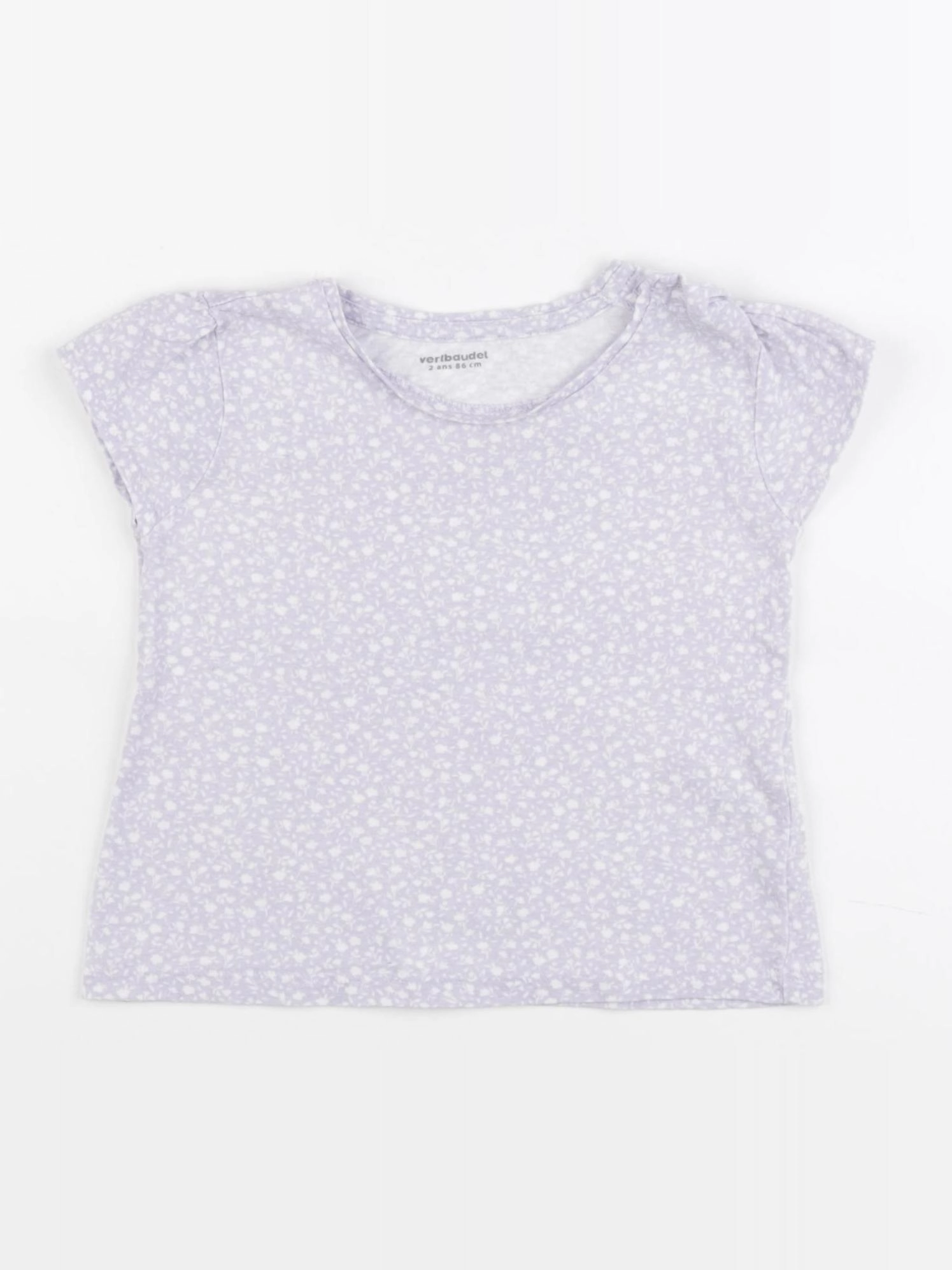 Vertbaudet - tee-shirt violet - 2 ans