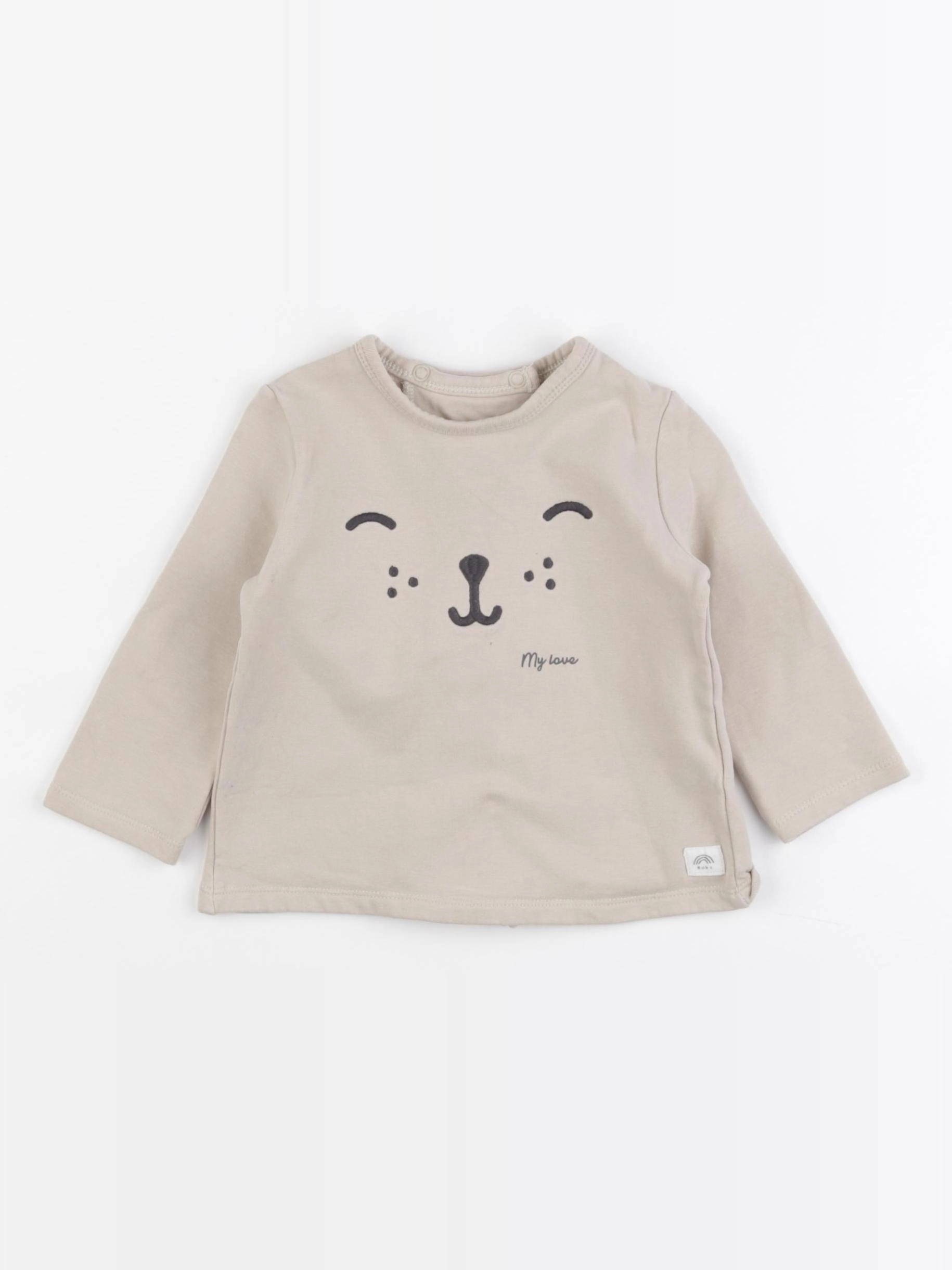 La Redoute - sweat beige - 9 mois