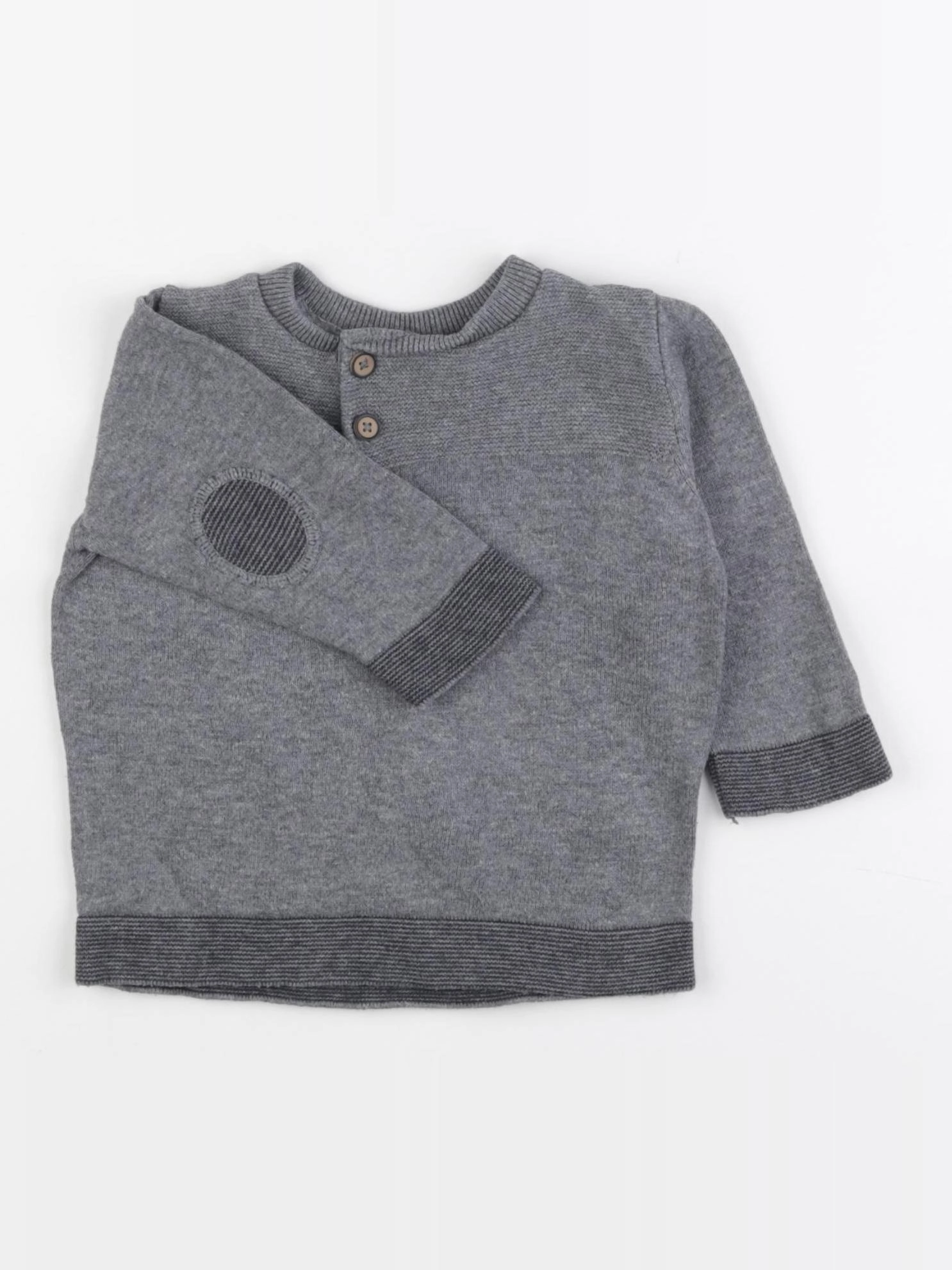 Tape à l'oeil - pull gris - 9 mois