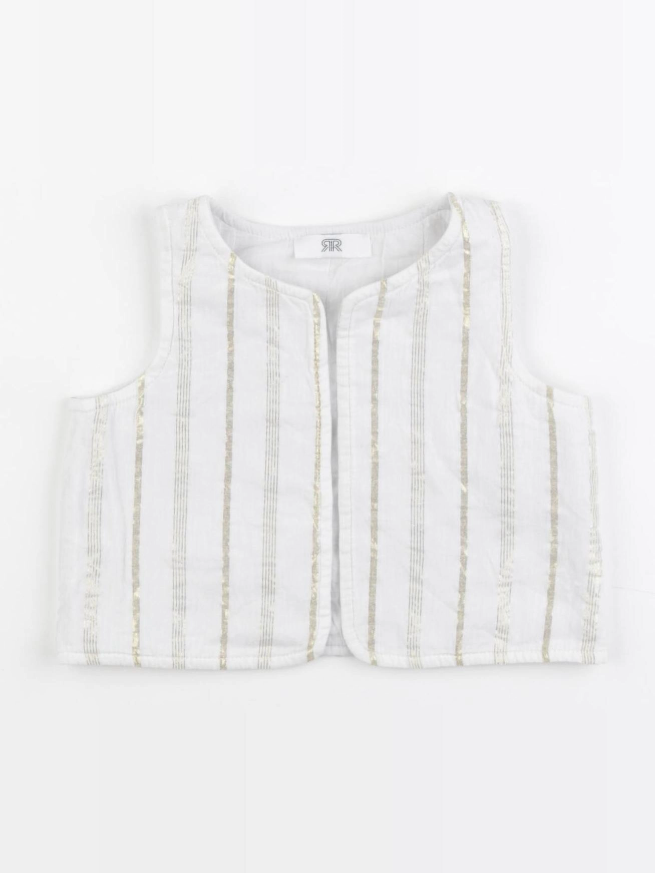La Redoute - gilet blanc, or - 6 mois