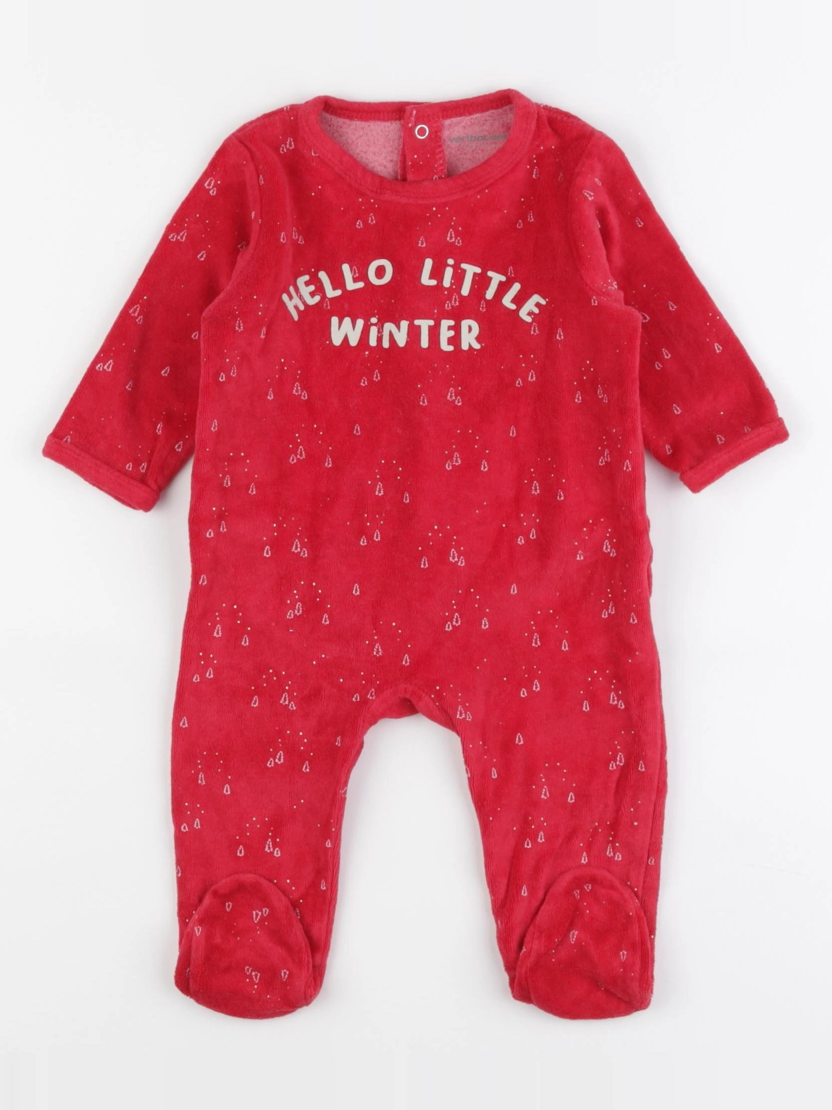 Vertbaudet - pyjama rouge - 6 mois
