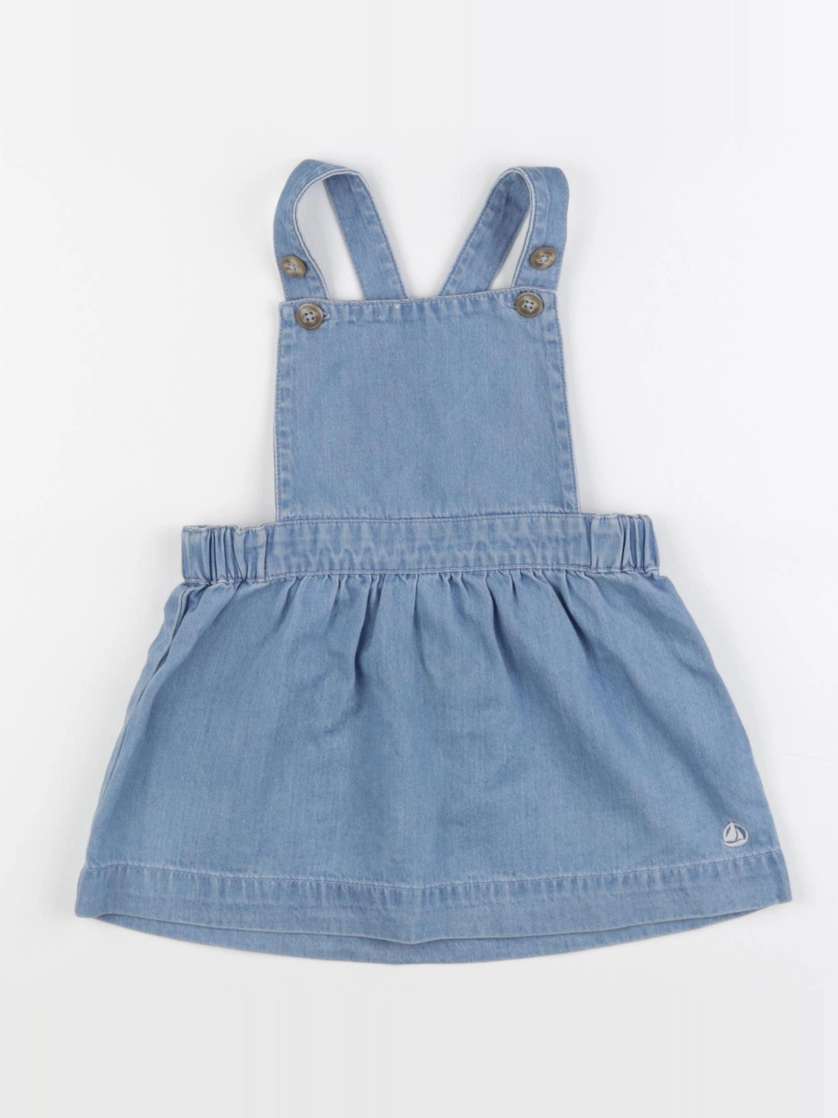 Petit Bateau - robe bleu - 18 mois
