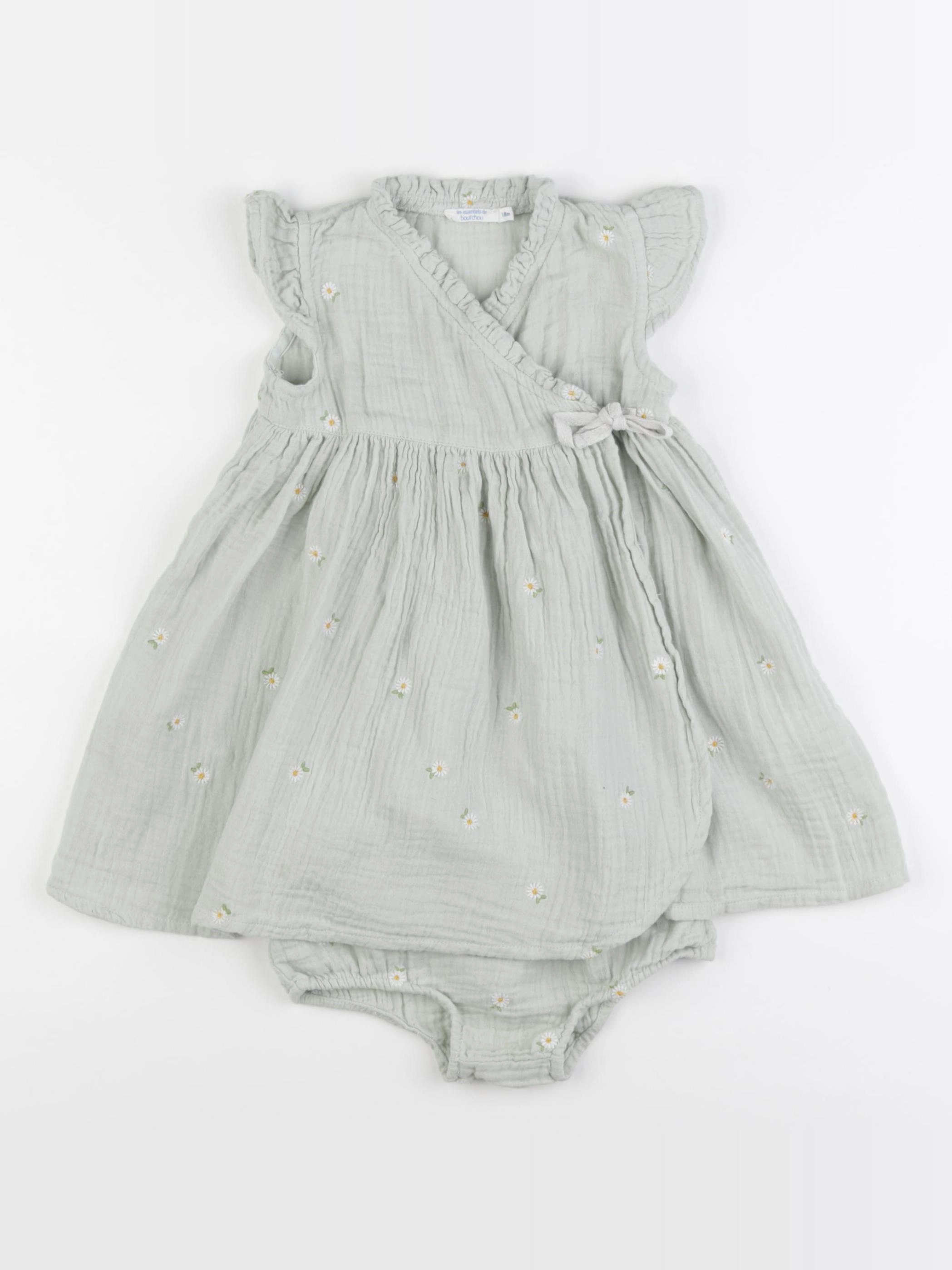 Boutchou - robe vert - 18 mois