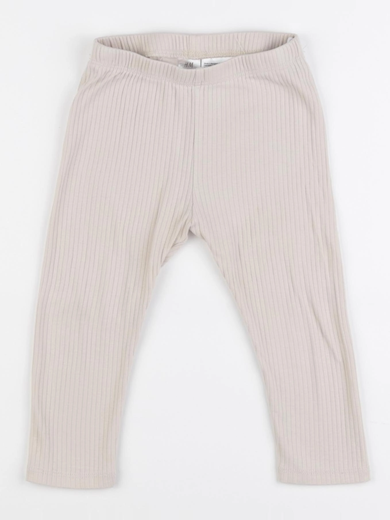 H&M - legging beige - 12/18 mois
