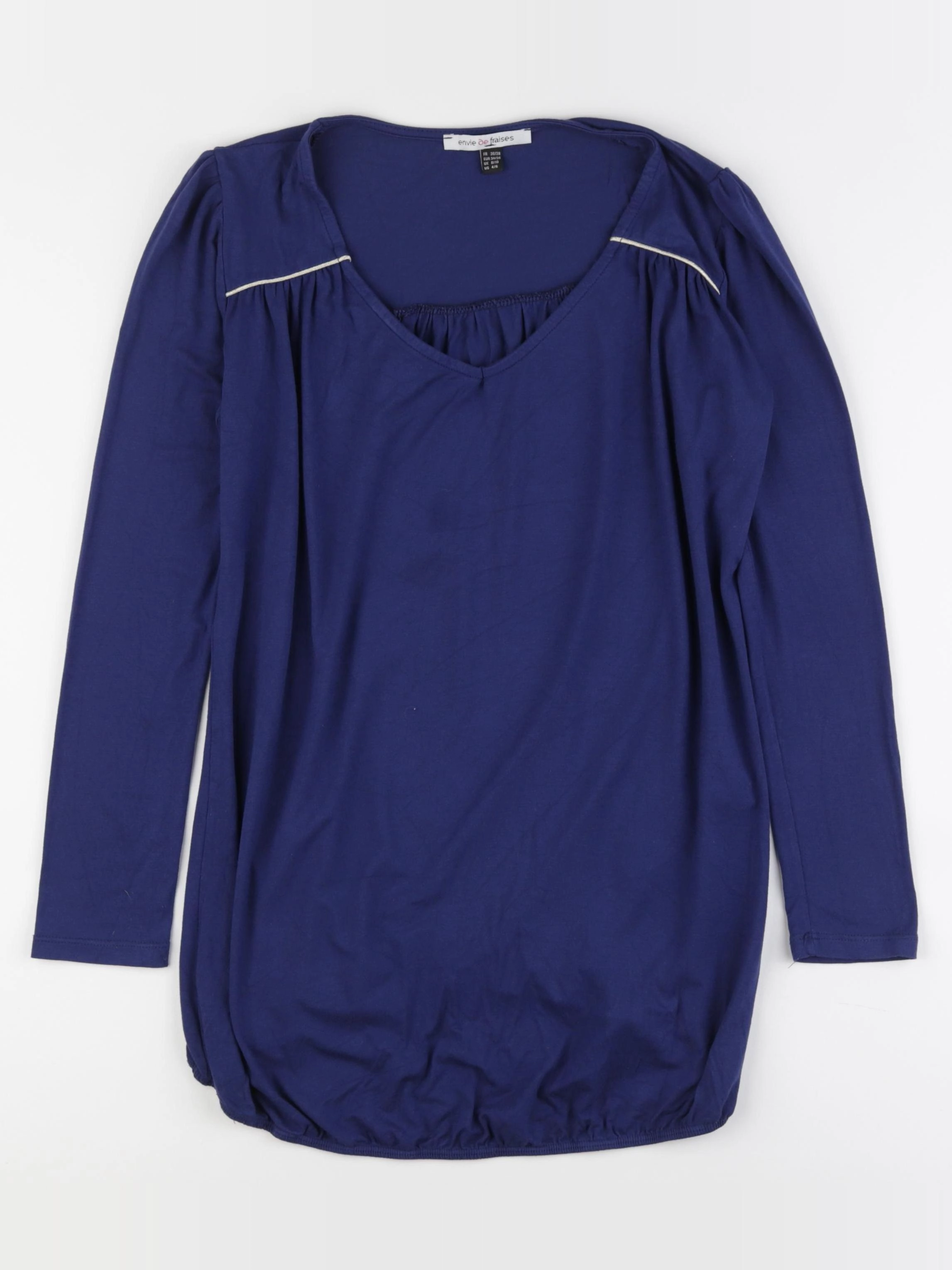 Envie de fraise - tee-shirt grossesse bleu - 36 à 38