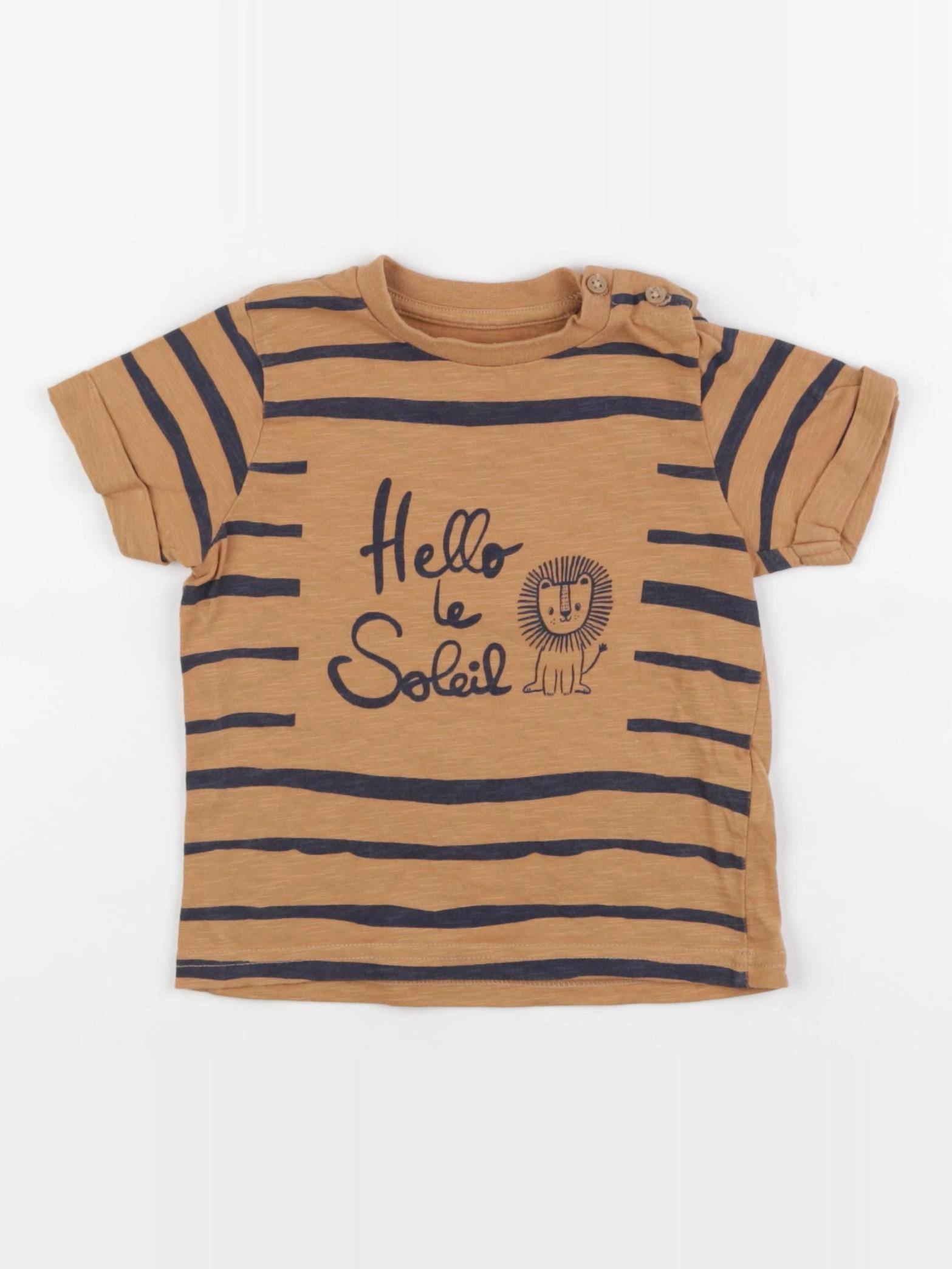 Vertbaudet - tee-shirt marron - 18 mois