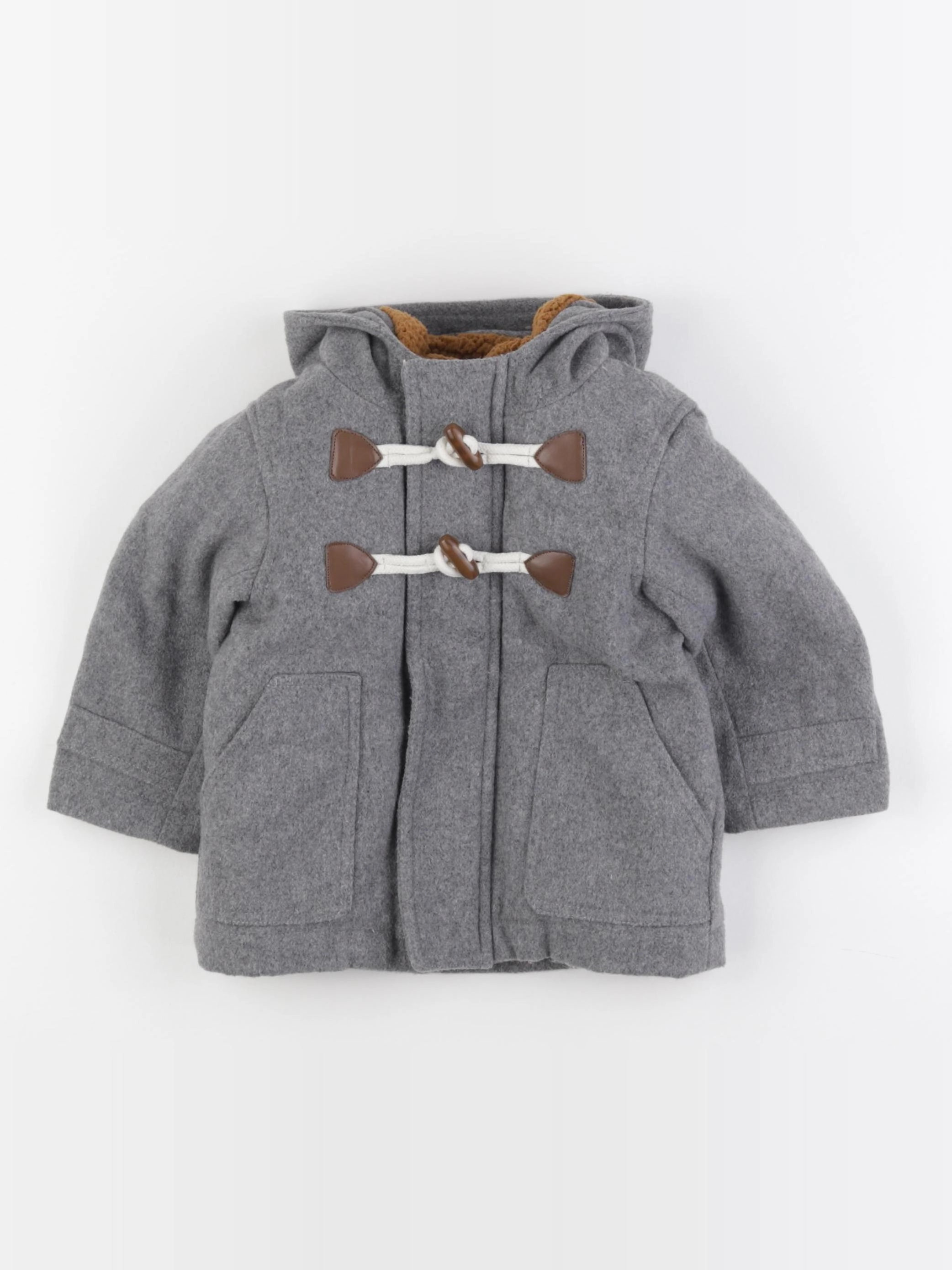 Vertbaudet - manteau gris - 18 mois