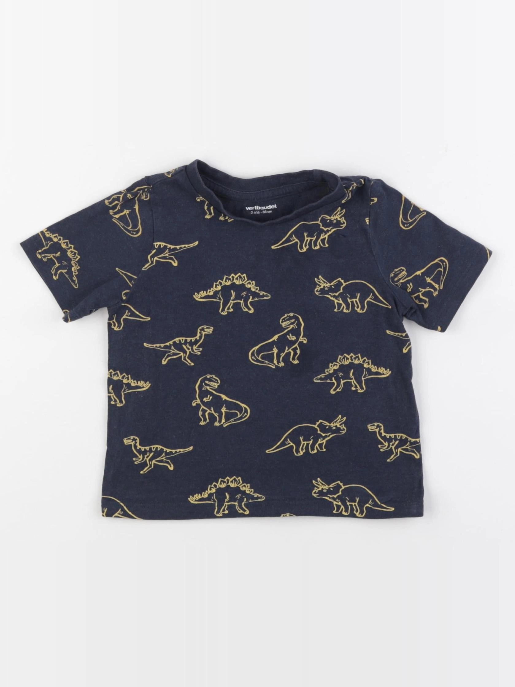 Vertbaudet - tee-shirt bleu - 2 ans