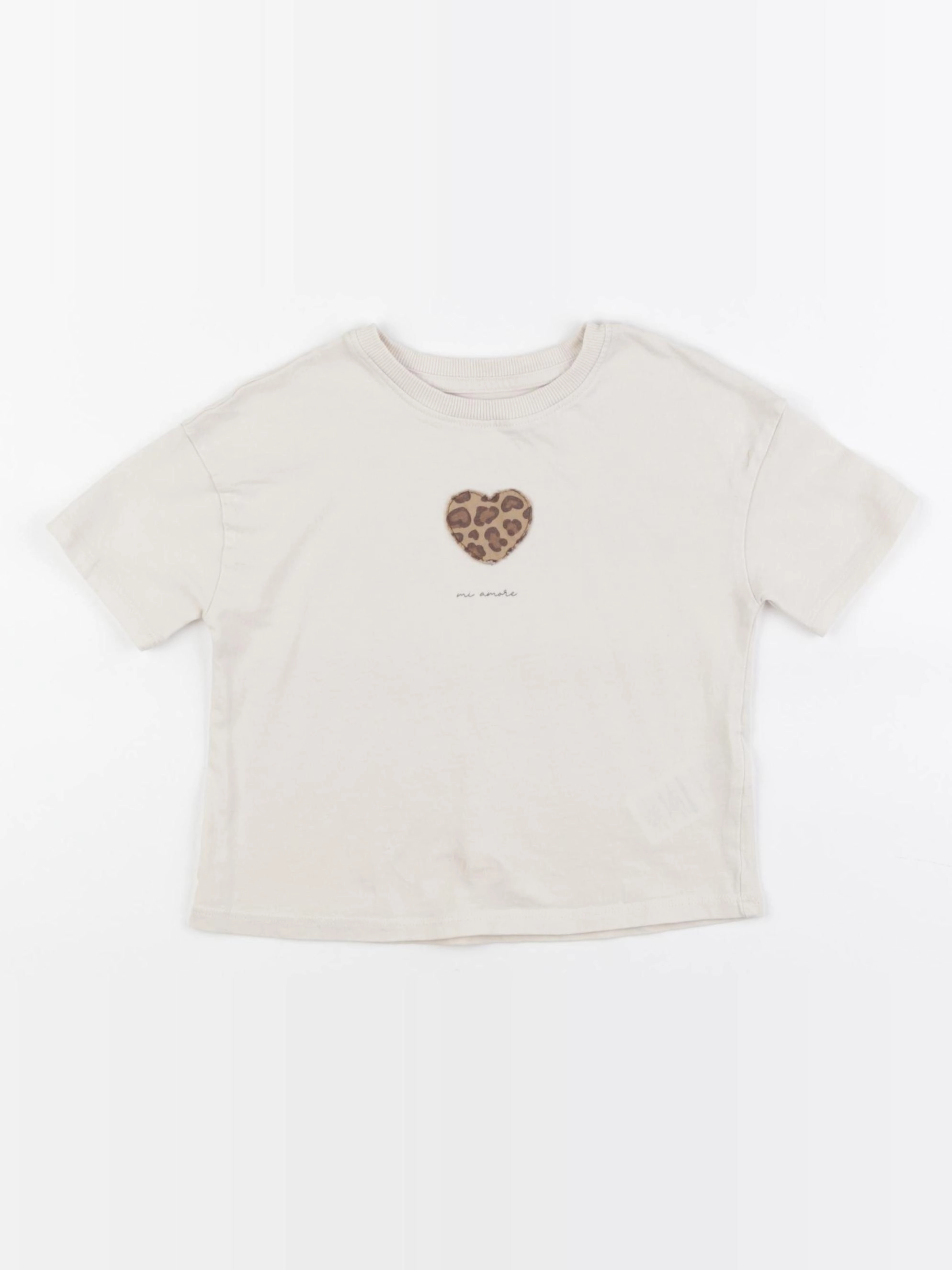 Vertbaudet - tee-shirt beige - 3 ans