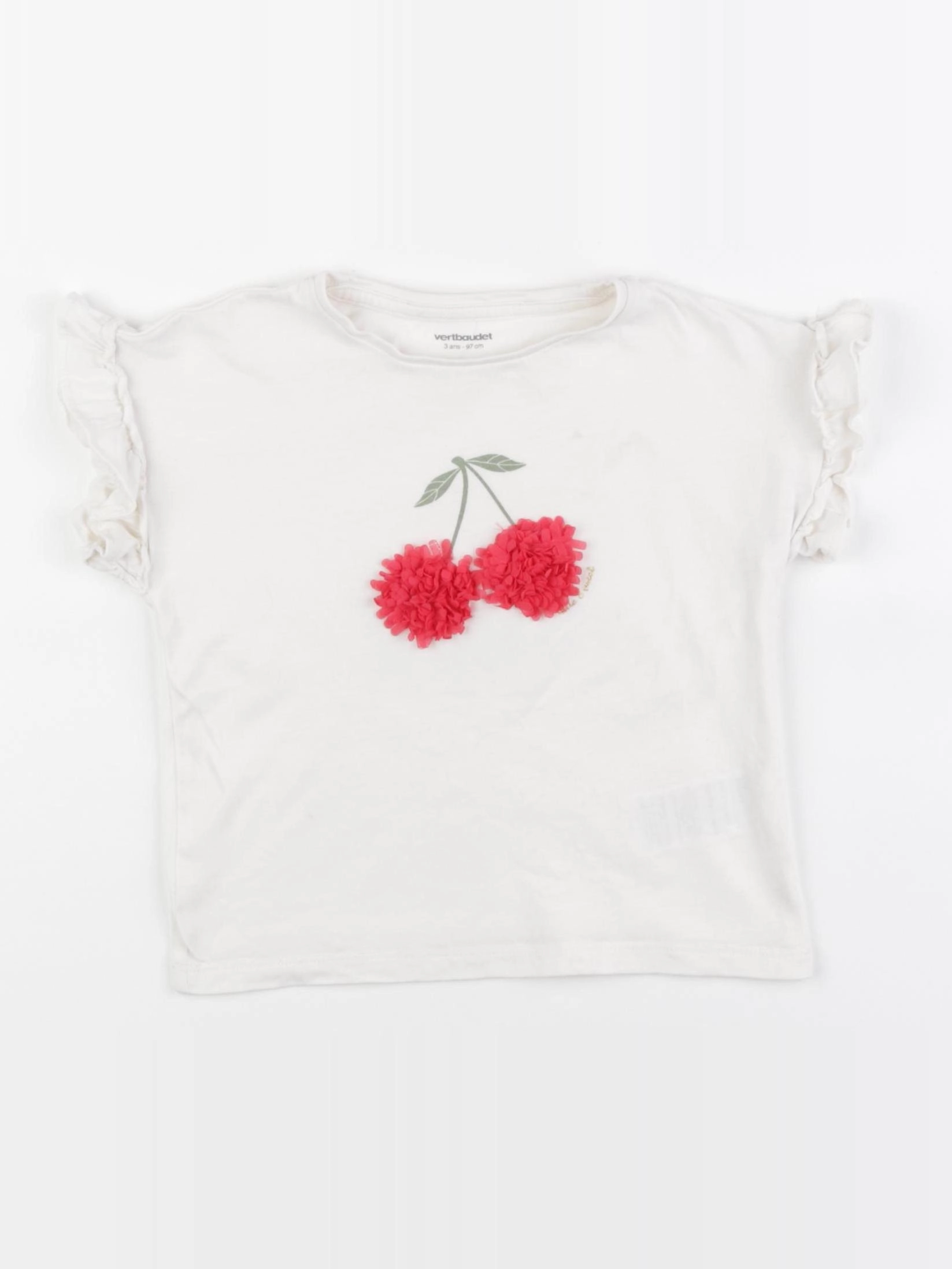 Vertbaudet - tee-shirt beige - 3 ans