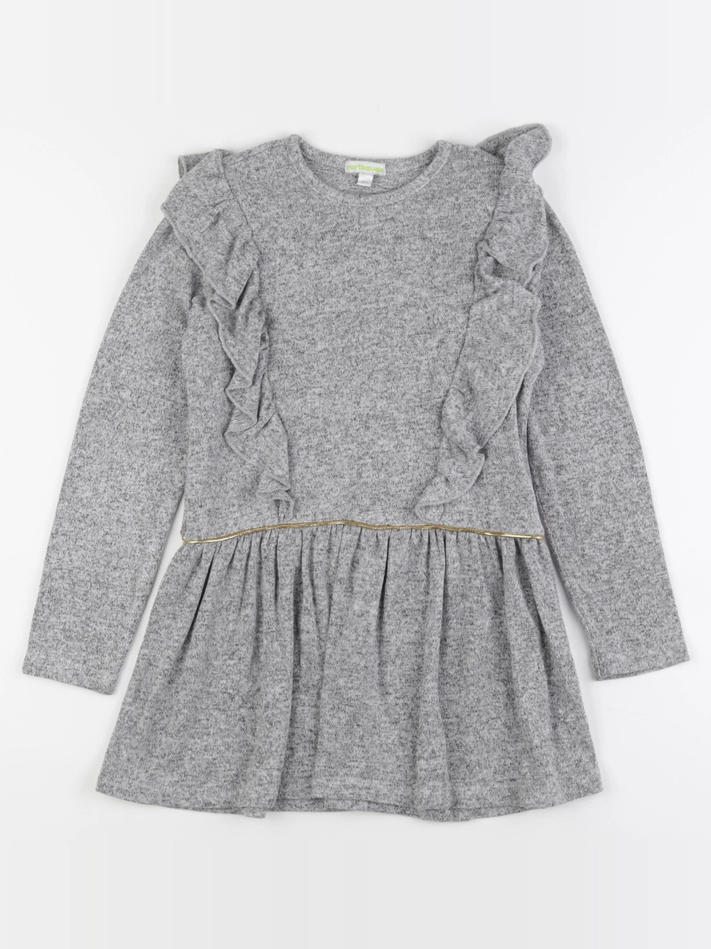 Vertbaudet - robe gris - 8 ans
