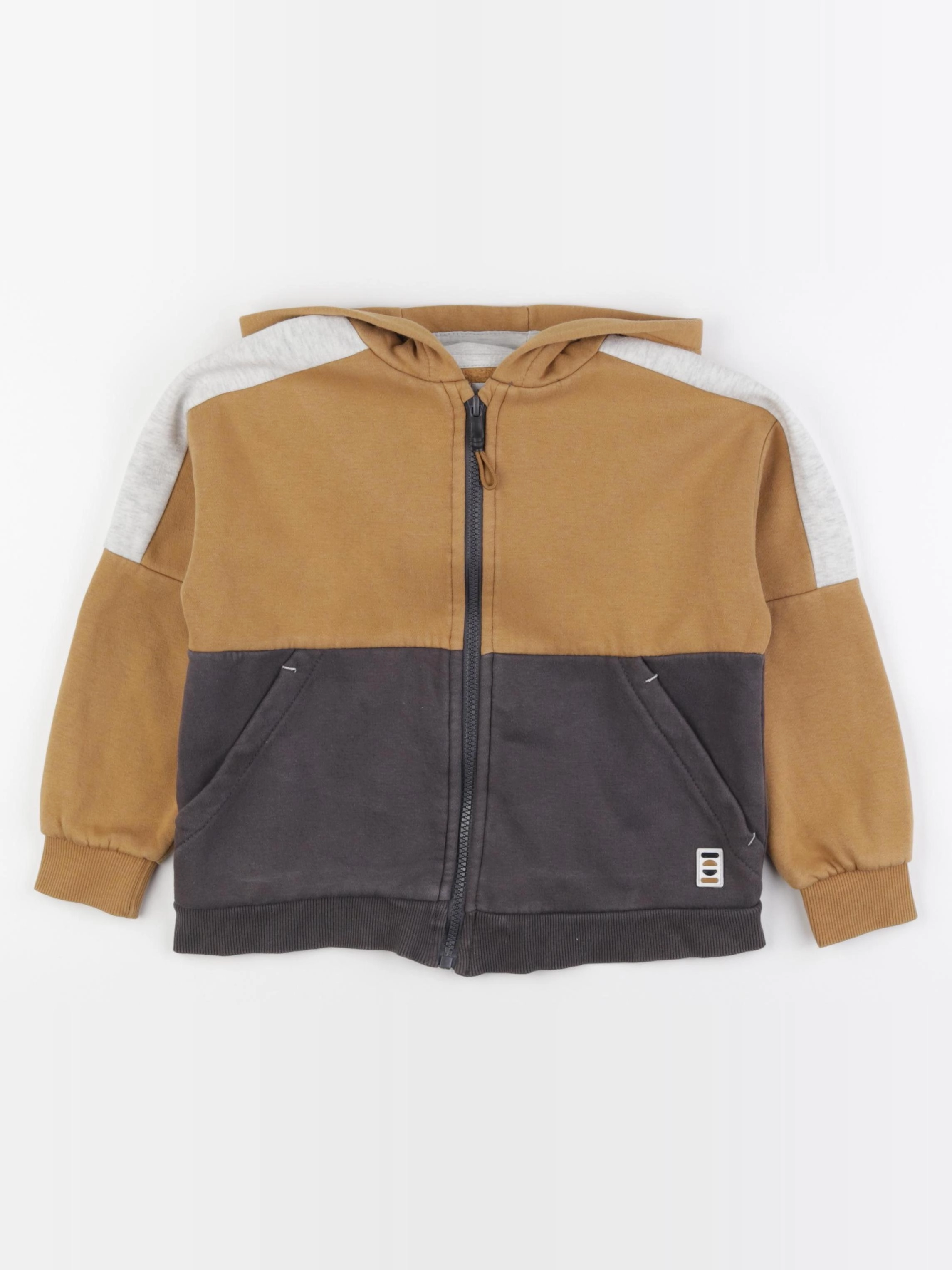 Vertbaudet - sweat marron - 8 ans