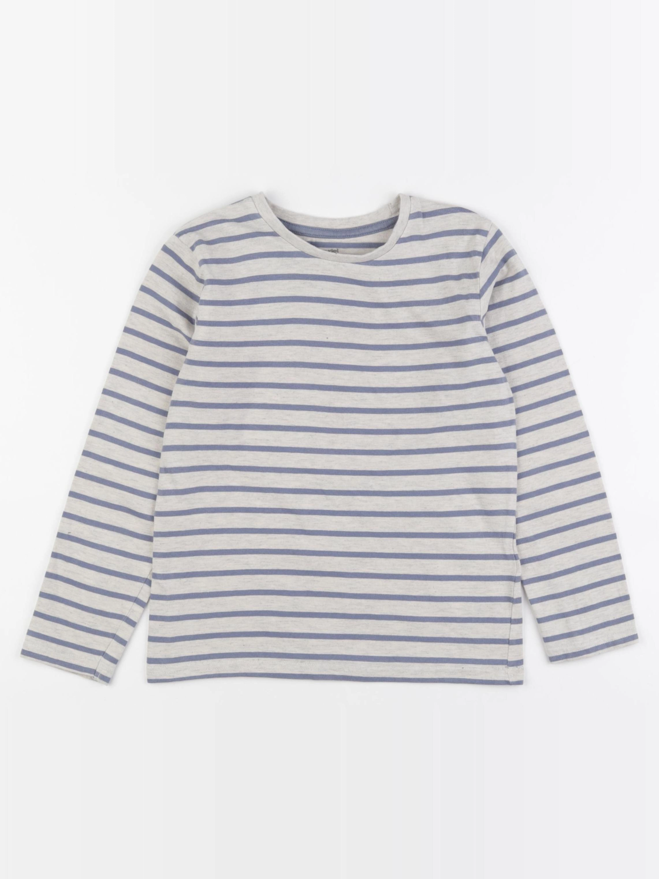 Vertbaudet - tee-shirt bleu, gris - 8 ans