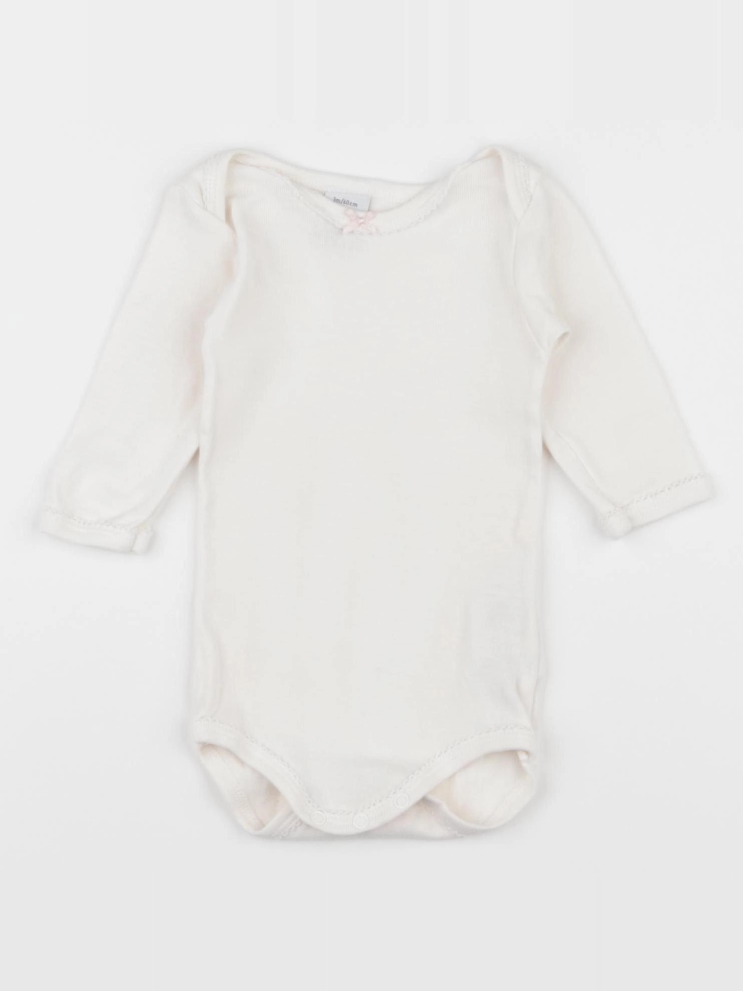 Petit Bateau - body blanc - 3 mois