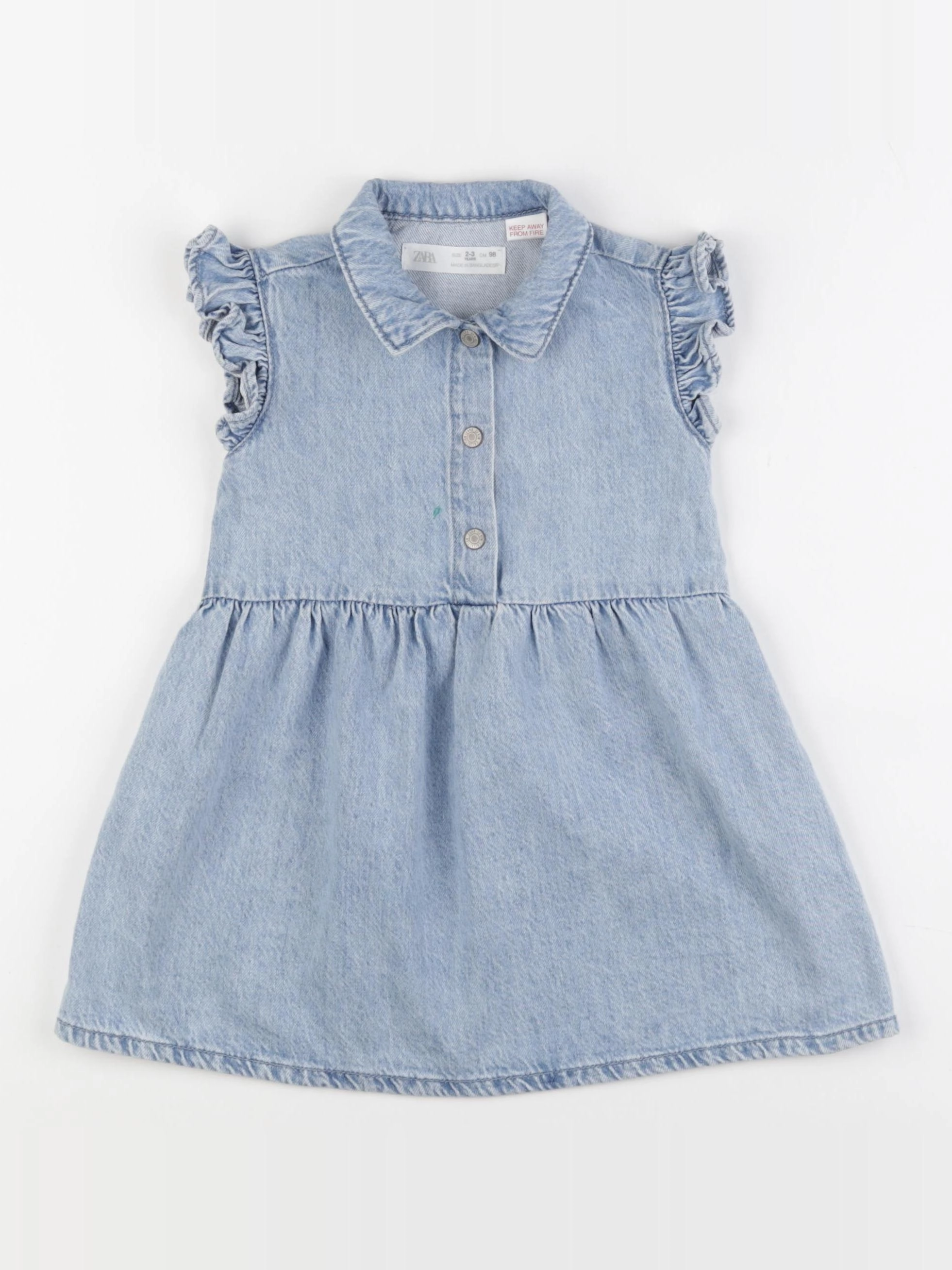 Zara - robe bleu - 2/3 ans