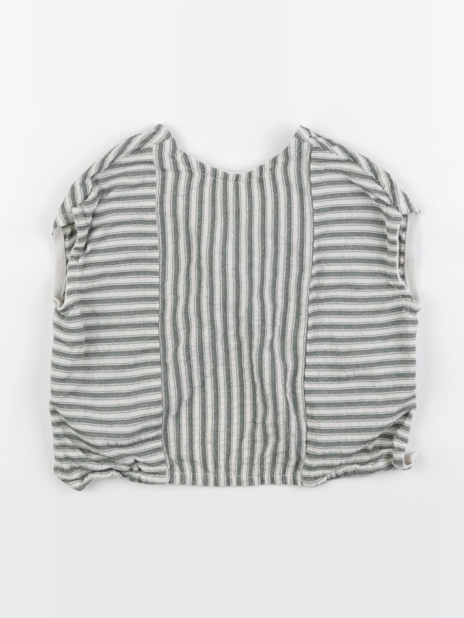 Zara - blouse beige, vert - 12/18 mois