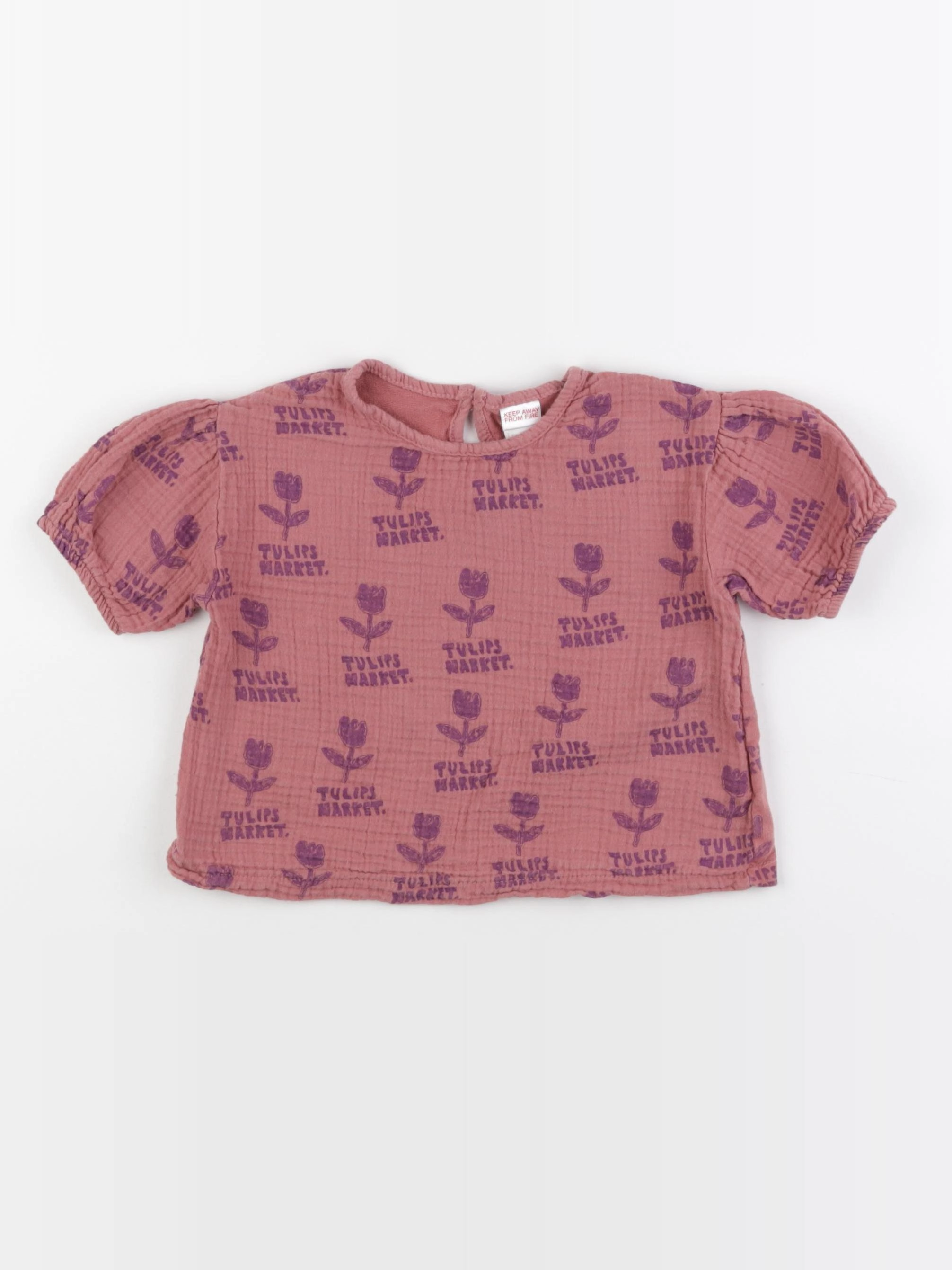 Zara - blouse rose - 2 ans