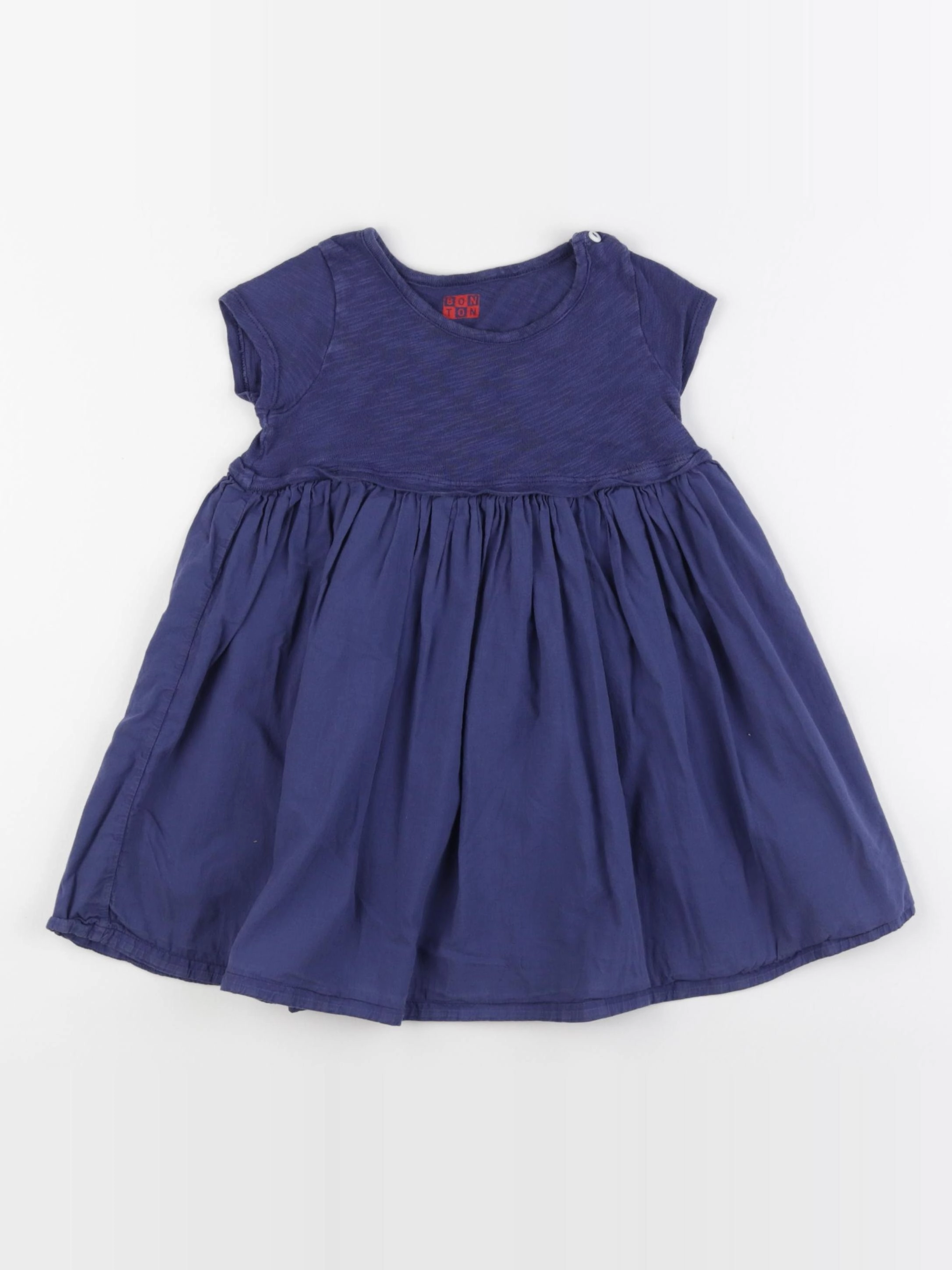 Bonton - robe bleu - 2 ans