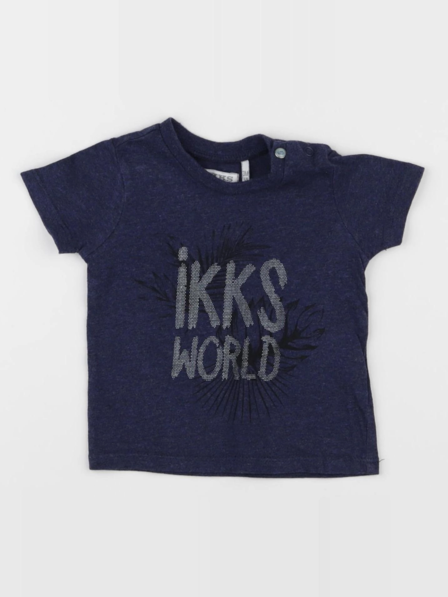 IKKS - tee-shirt bleu - 3 mois
