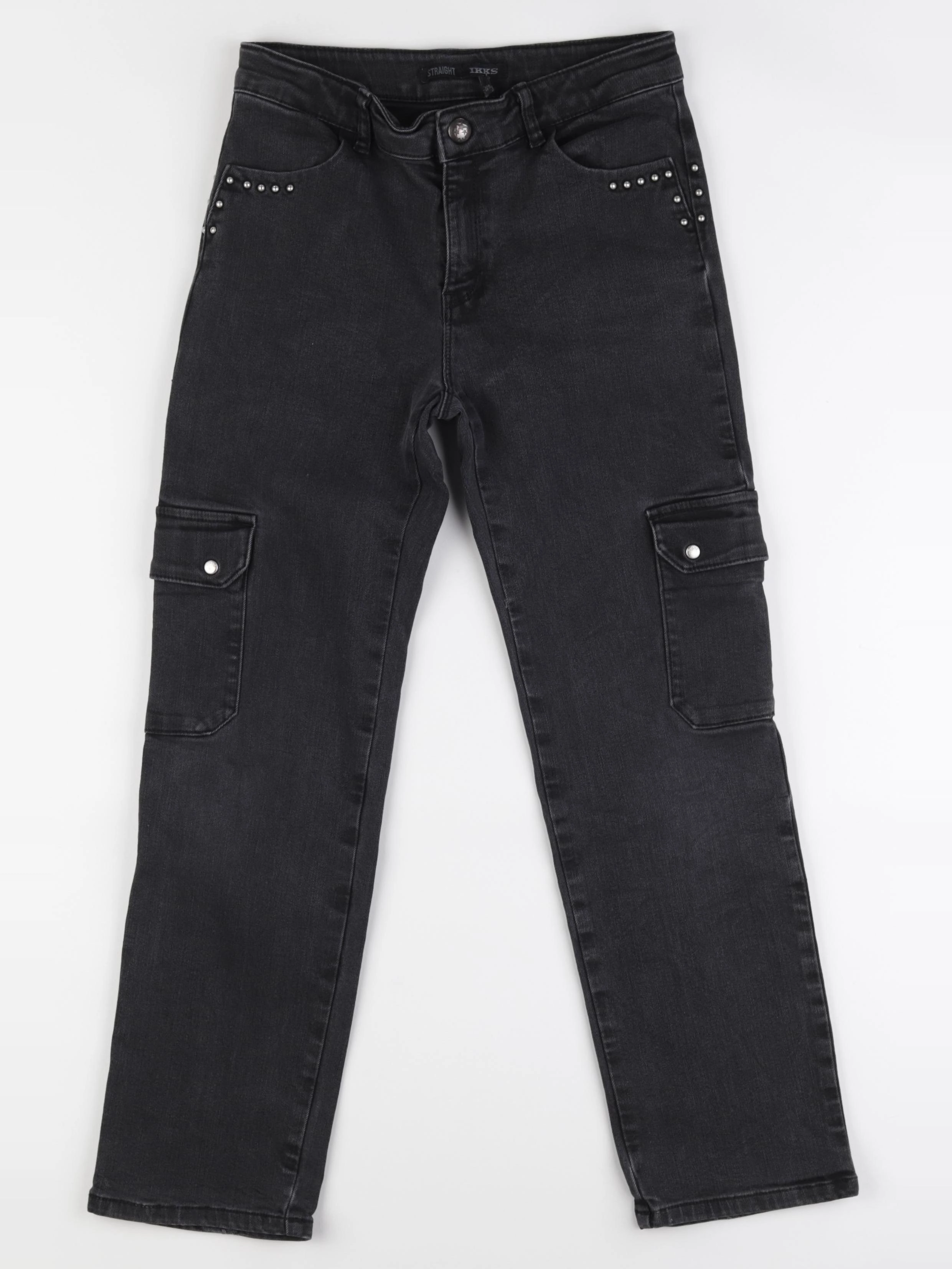 IKKS - jean noir, gris - 12 ans