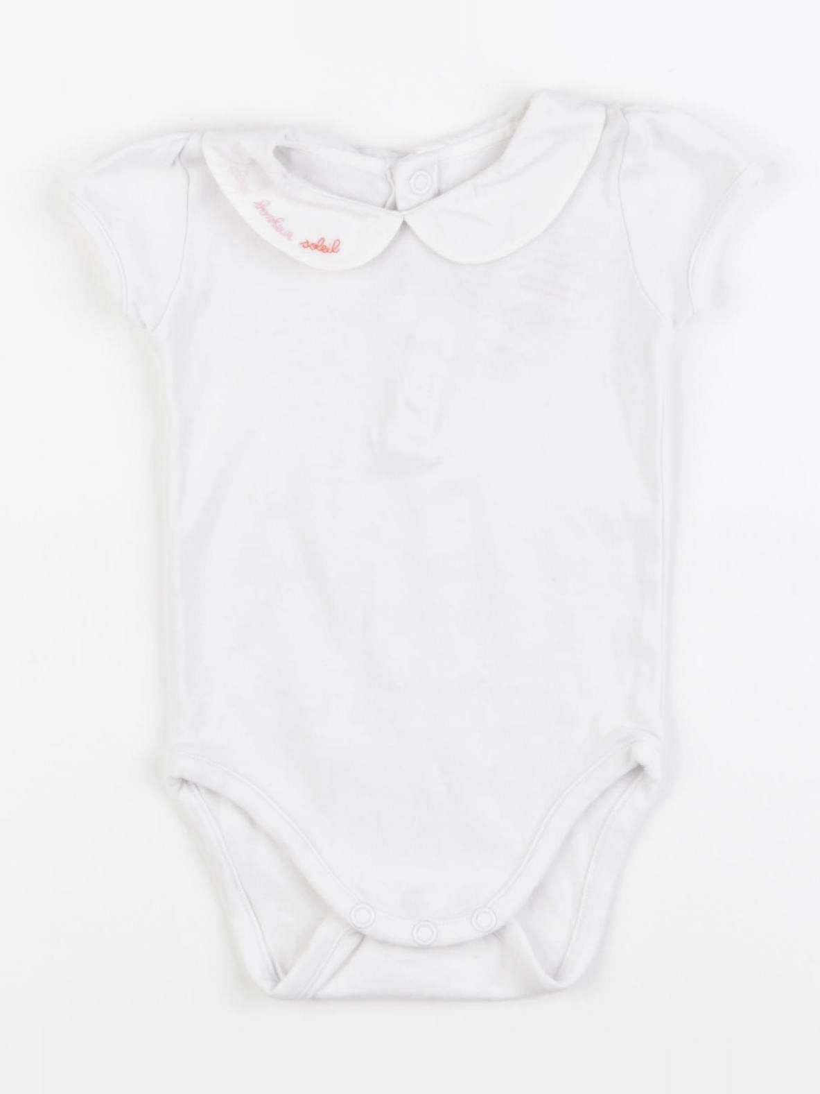 Jacadi - body à col blanc - 6 mois