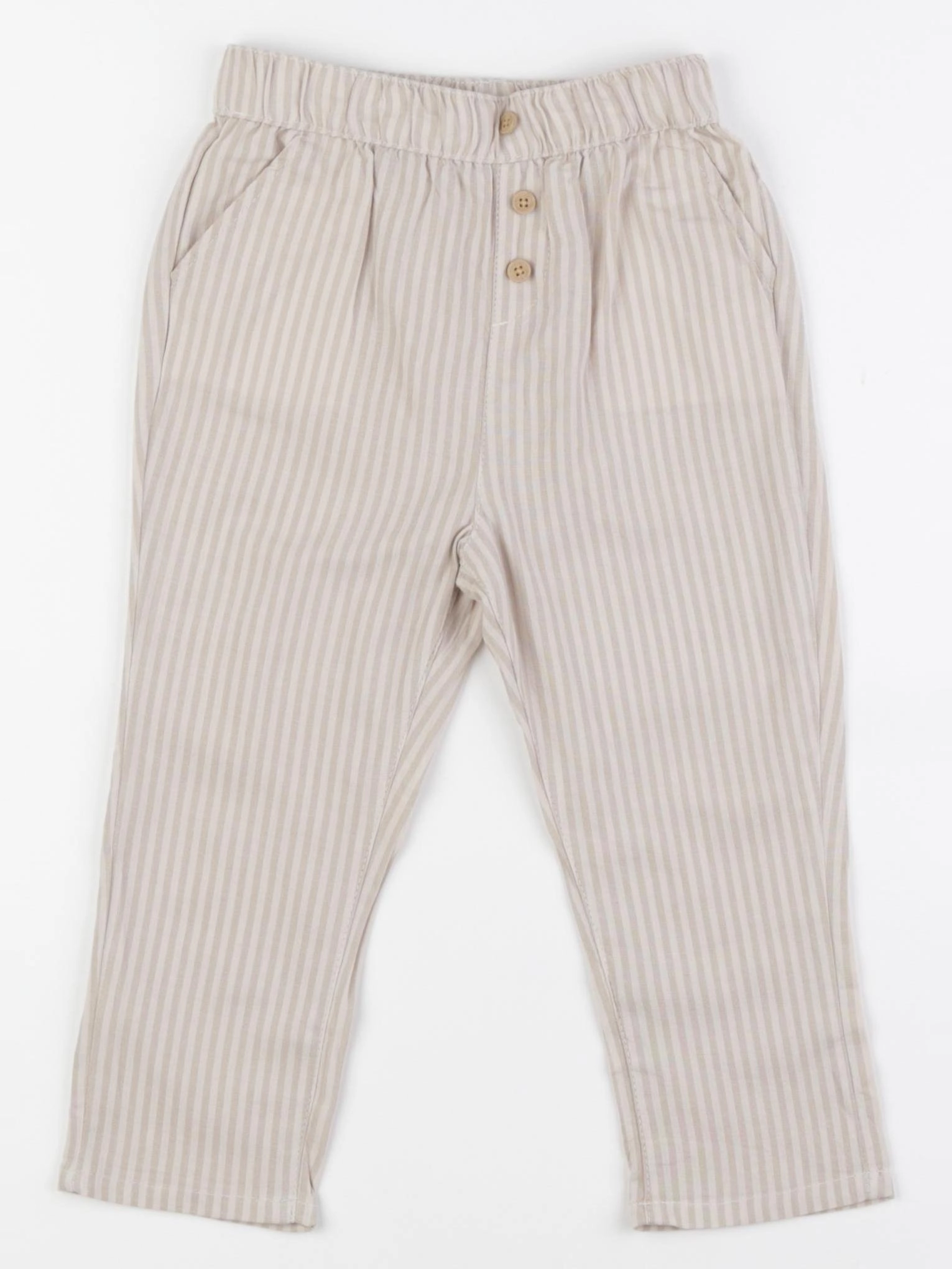 Vertbaudet - pantalon beige - 2 ans