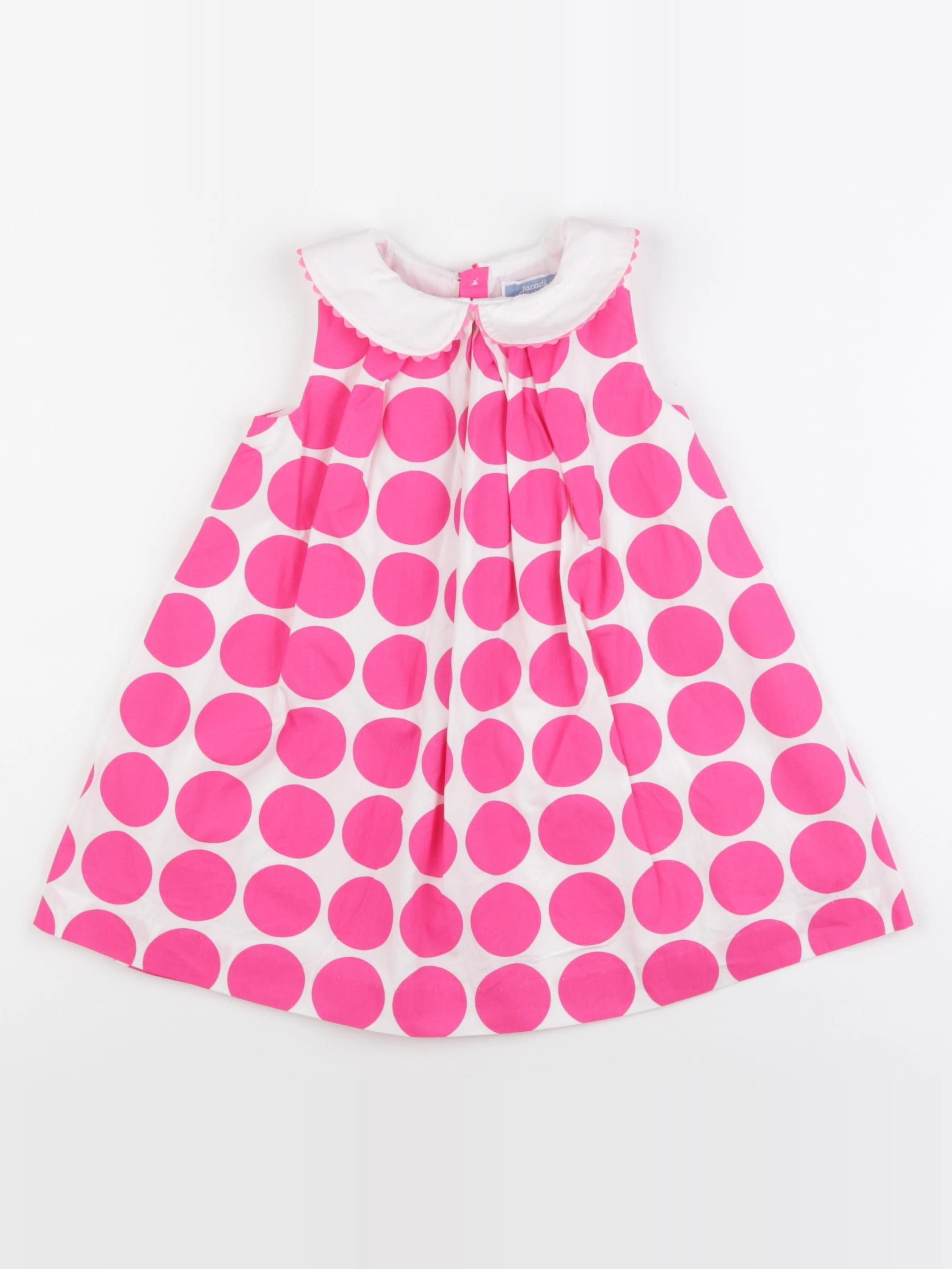 Jacadi - robe rose fluo - 36 mois