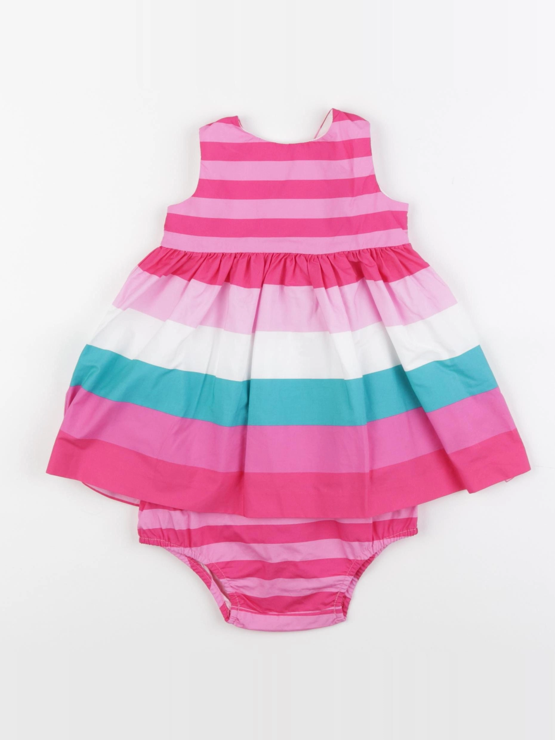 Jacadi - robe bleu, rose - 6 mois