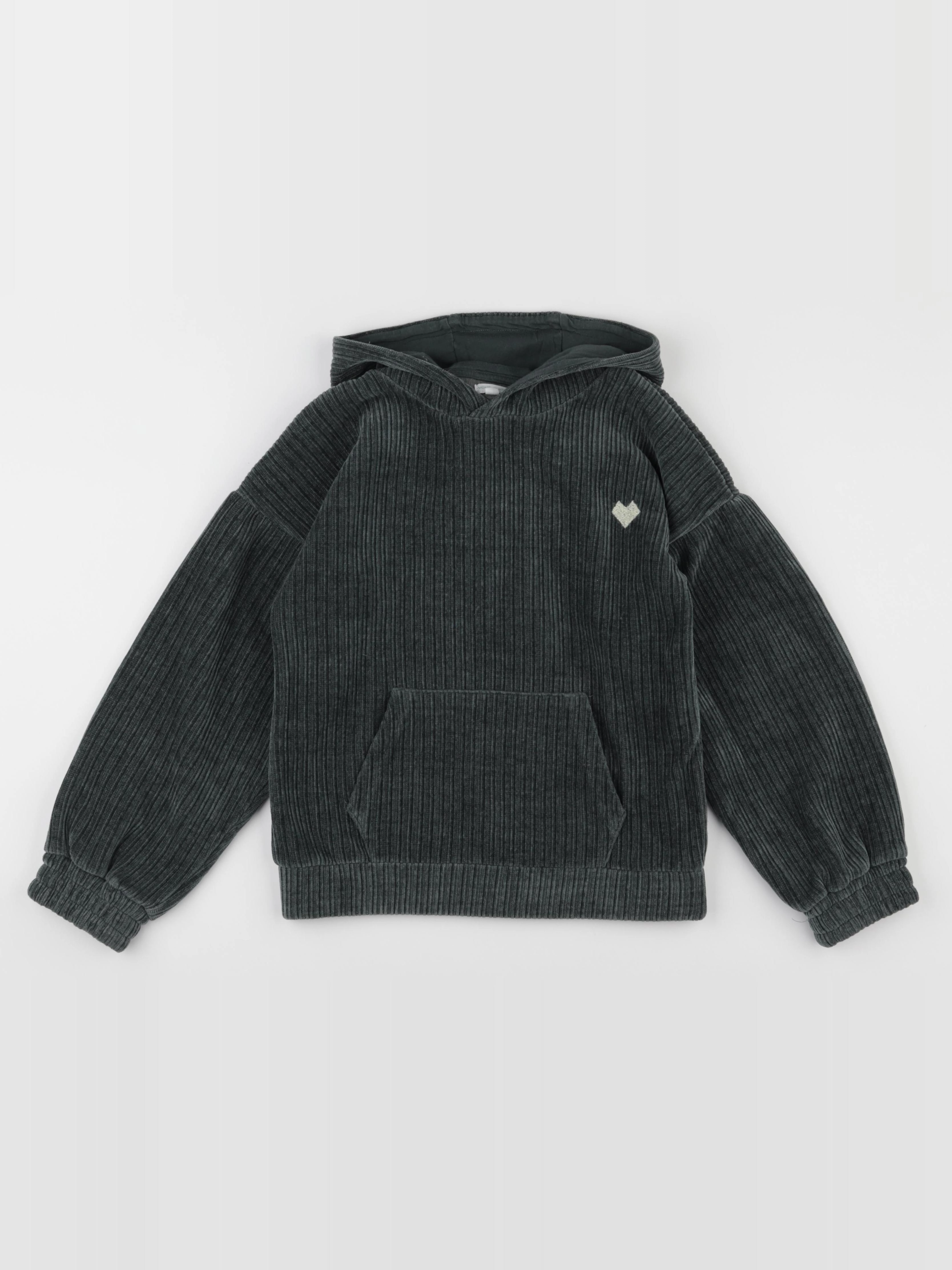 Vertbaudet - sweat vert - 10 ans