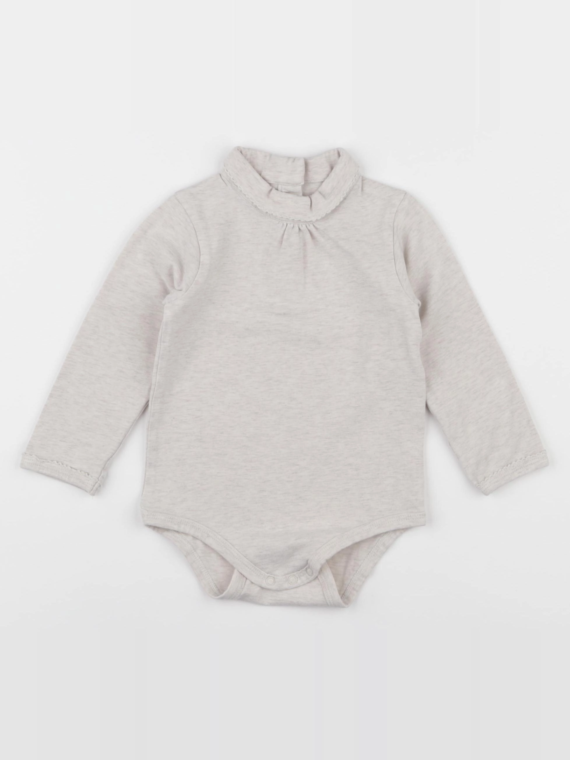 Vertbaudet - body à col beige - 18 mois