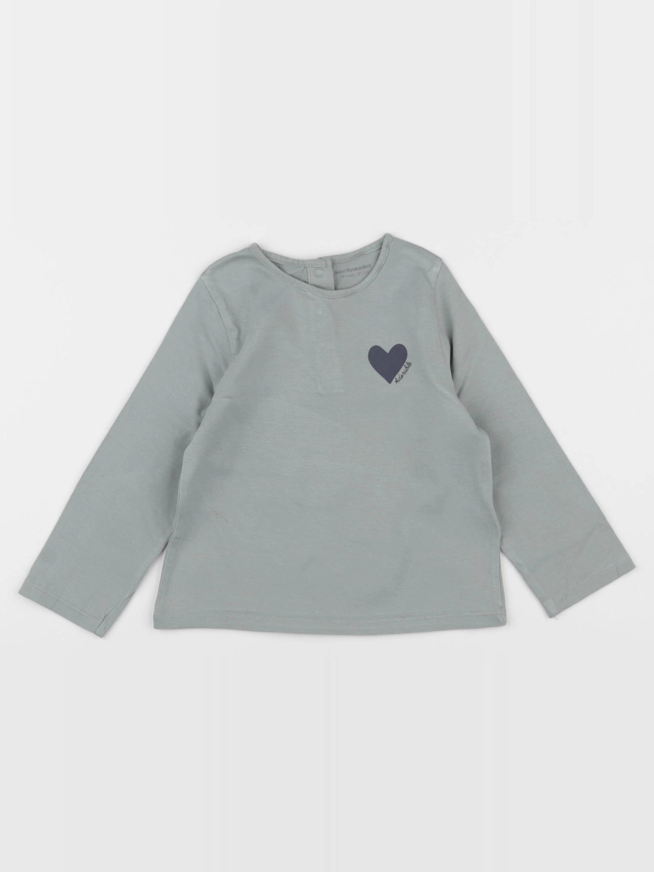 Vertbaudet - tee-shirt vert - 18 mois