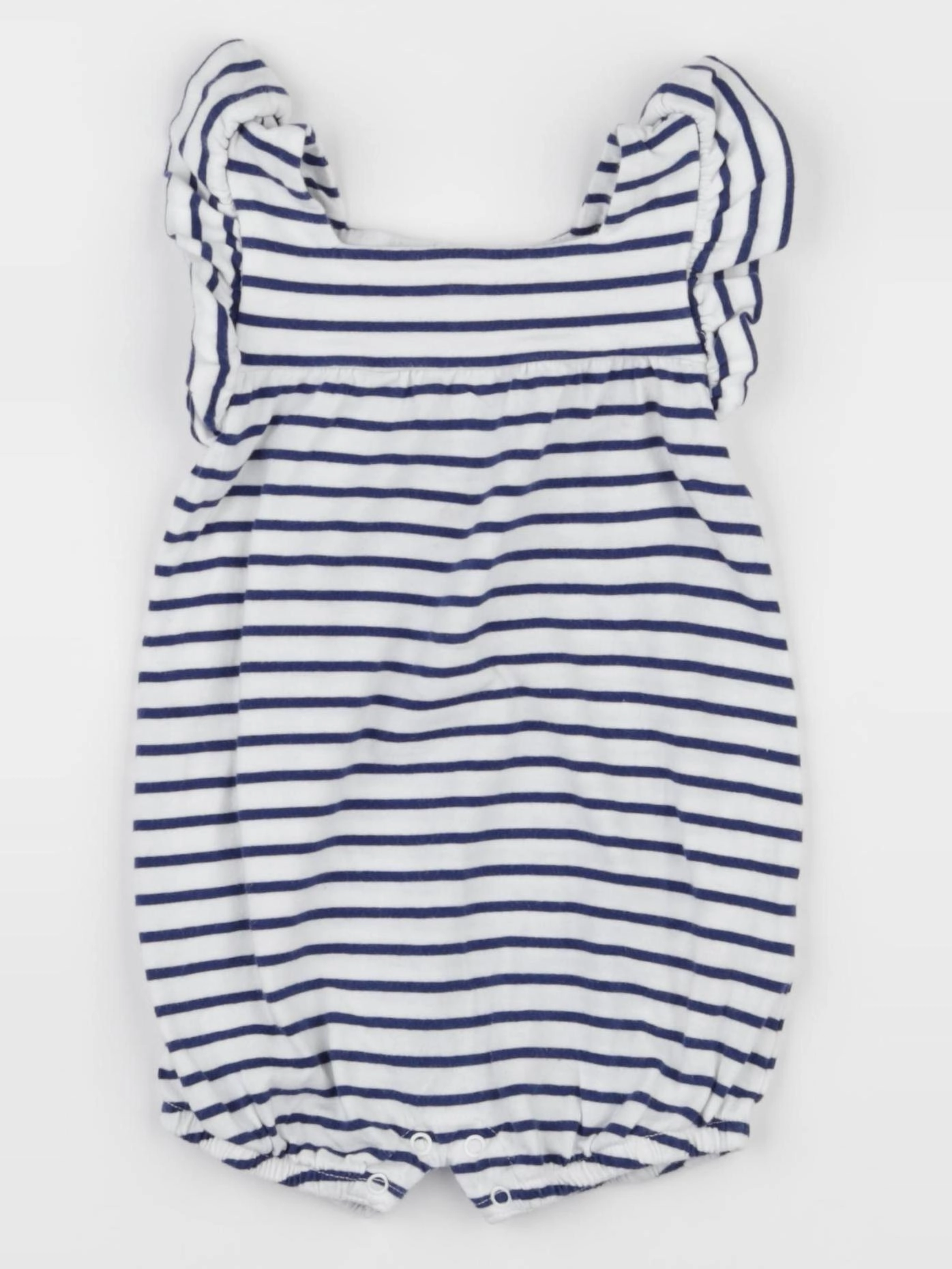Vertbaudet - combinaison blanc, bleu - 12 mois