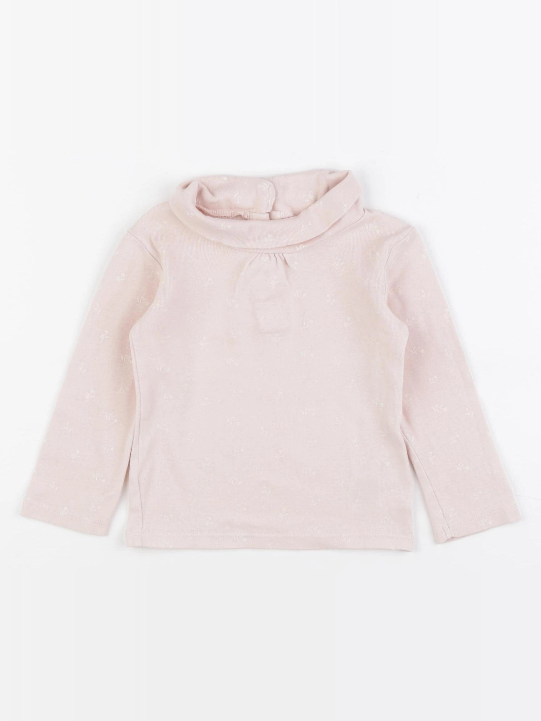 Vertbaudet - sous-pull rose - 18 mois