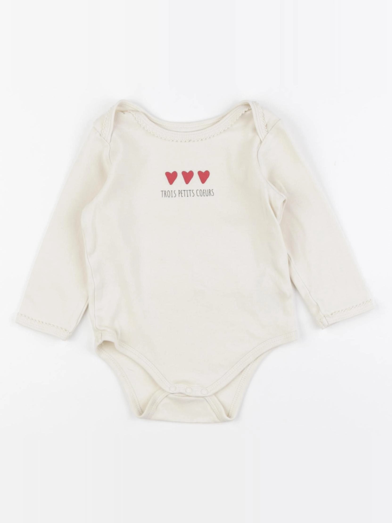 Vertbaudet - body beige - 18 mois