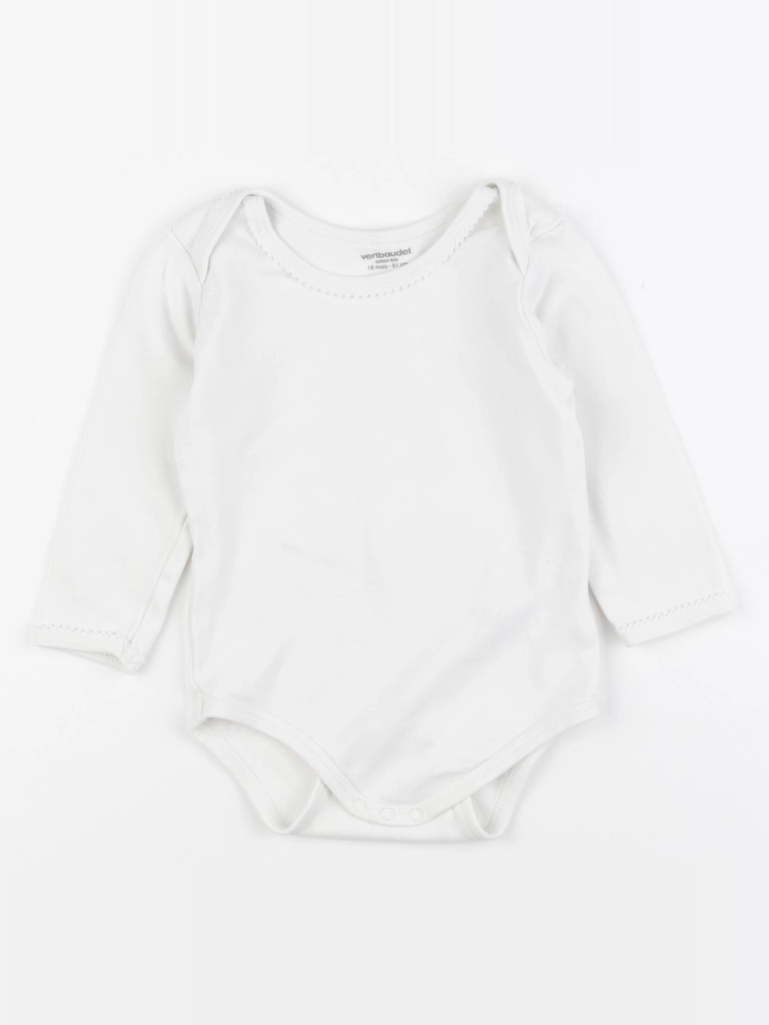 Vertbaudet - body blanc - 18 mois