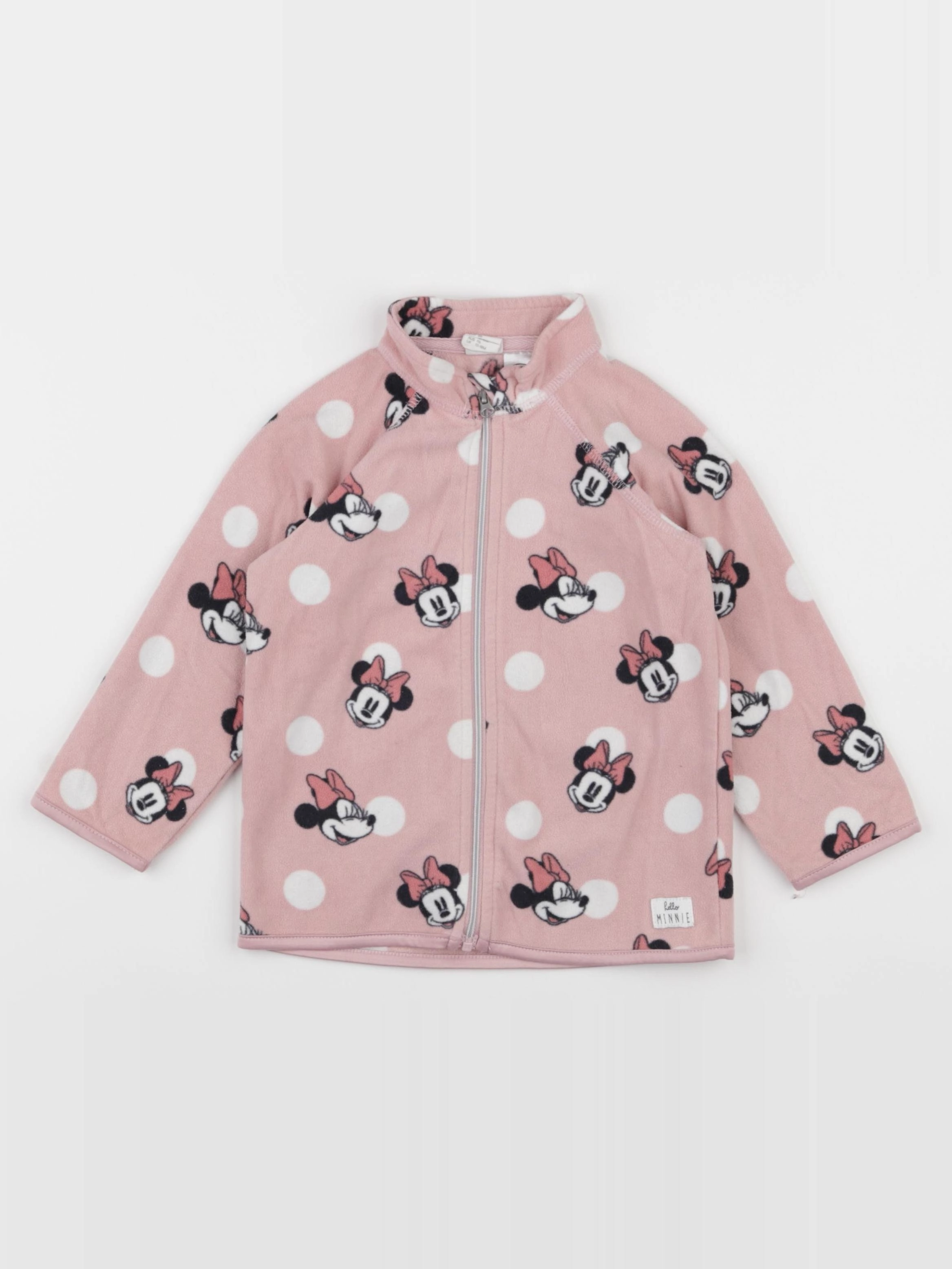 H&M - polaire rose - 12/18 mois