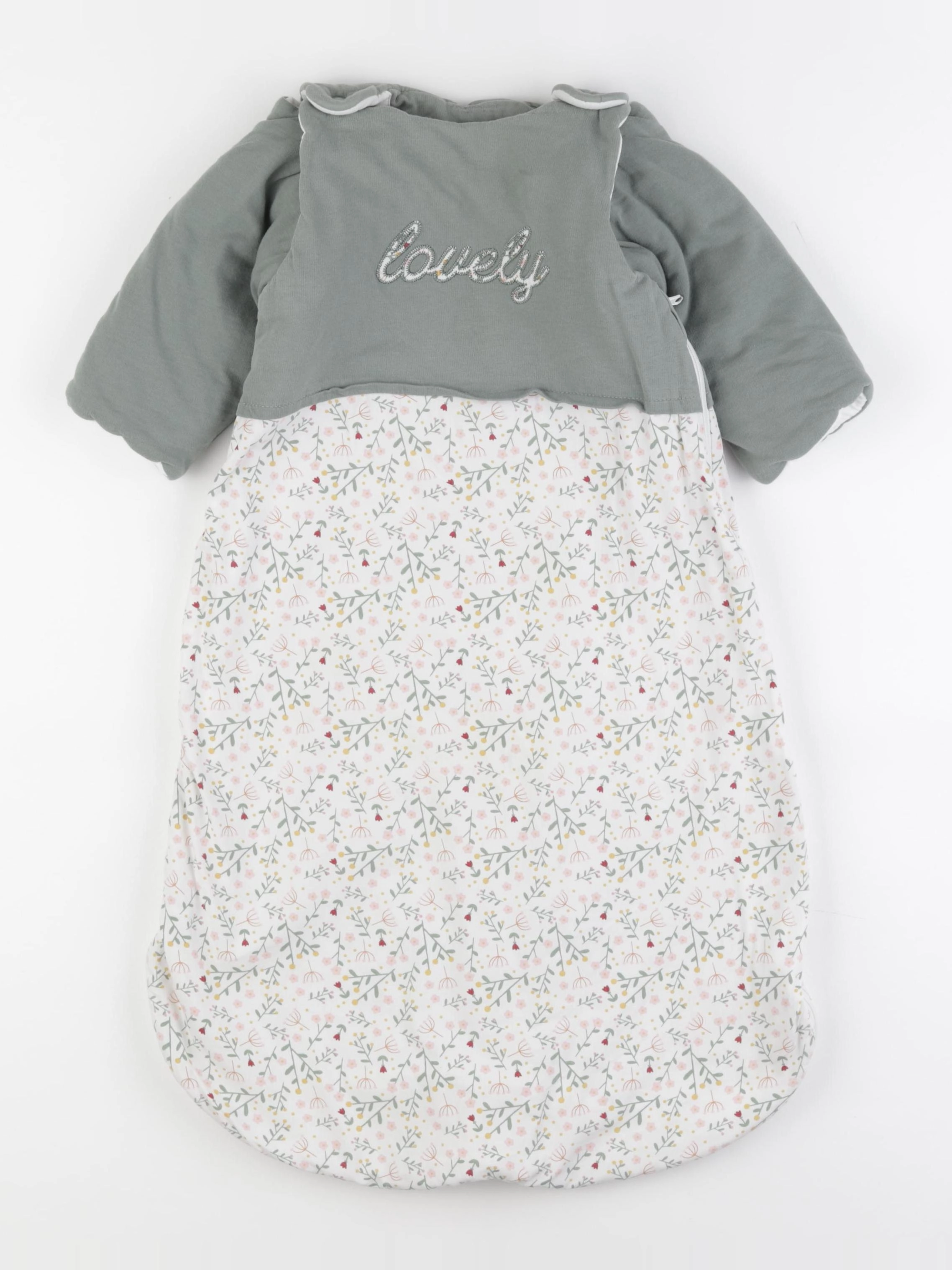 Vertbaudet - gigoteuse TOG 3 vert, blanc - 6/18 mois