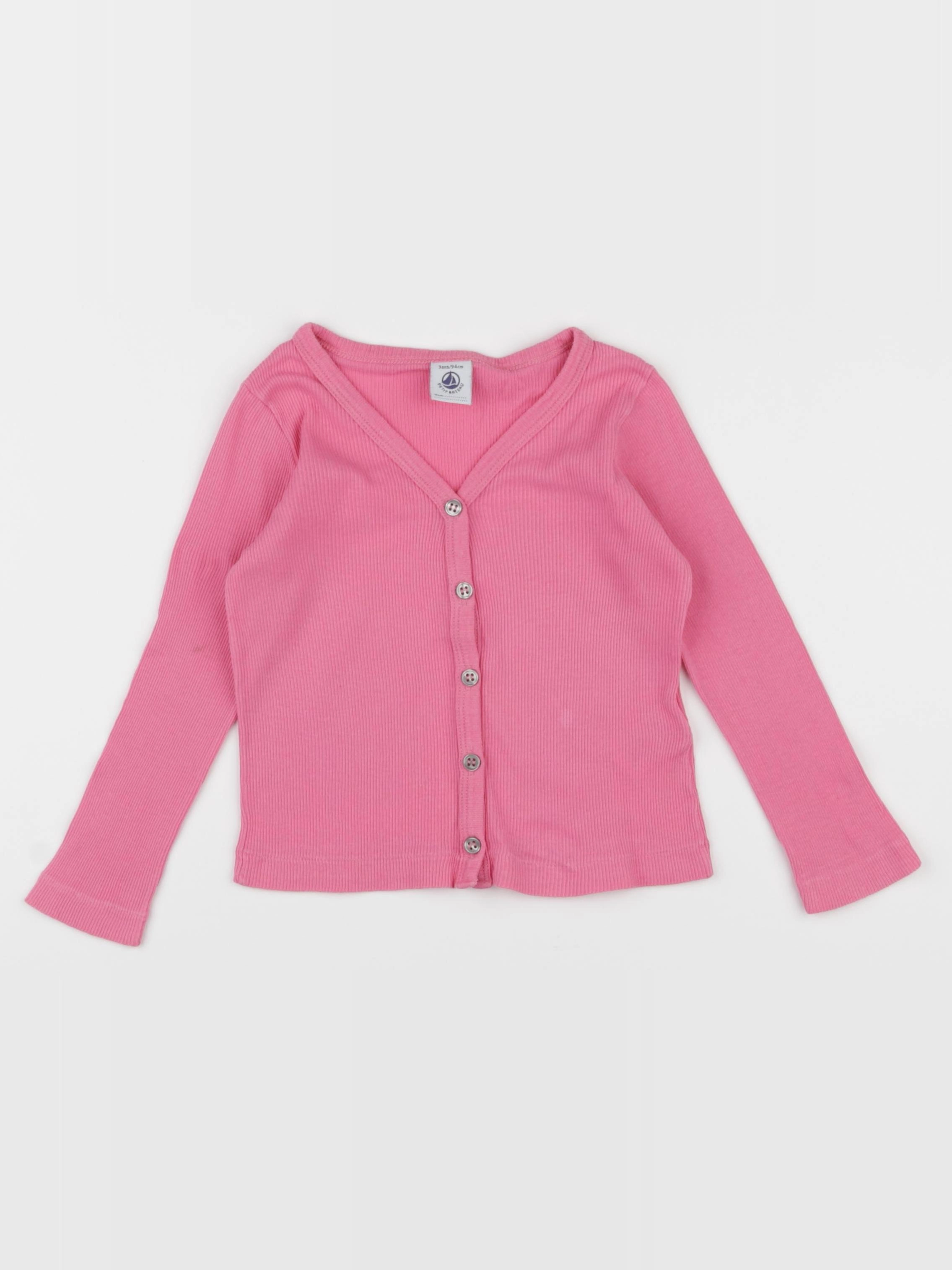 Petit Bateau - tee-shirt rose - 3 ans