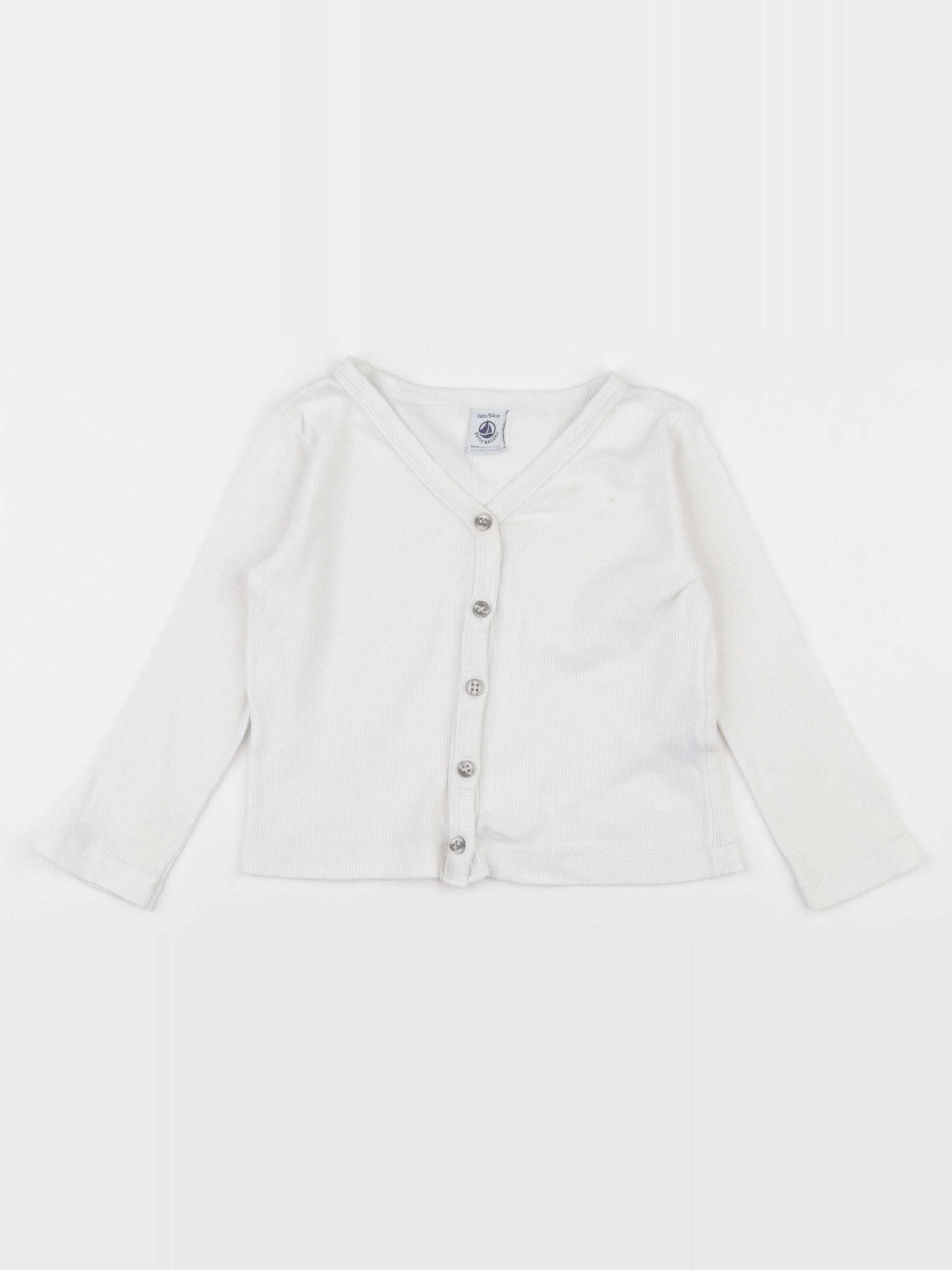 Petit Bateau - tee-shirt blanc - 3 ans