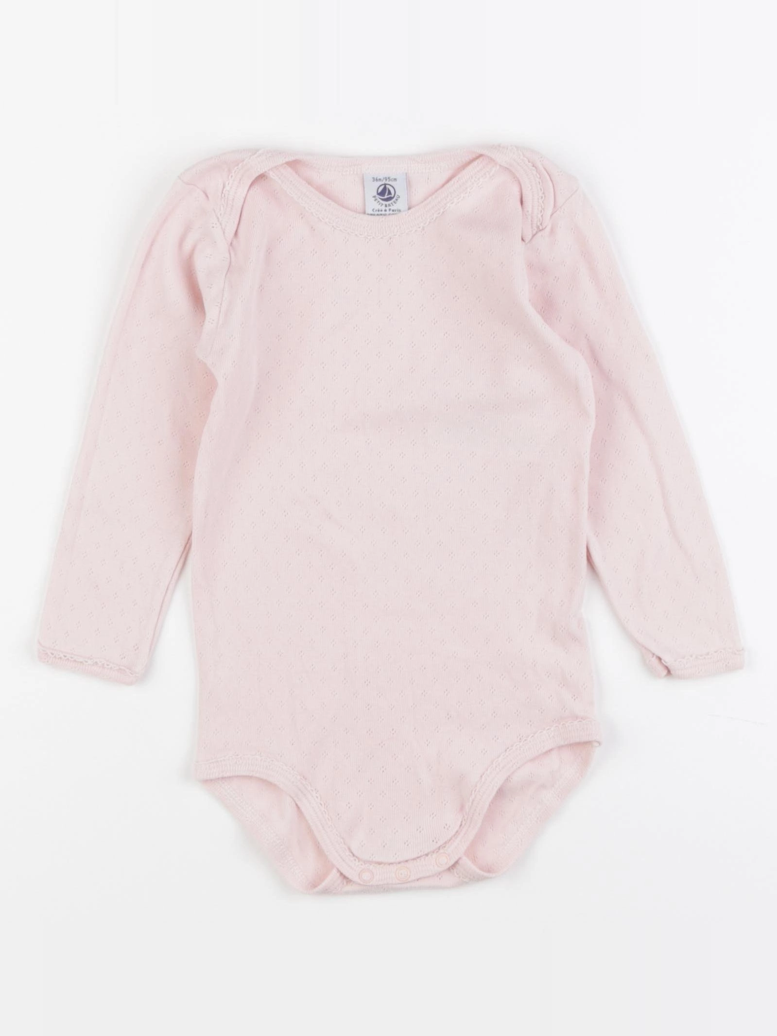 Petit Bateau - body rose - 36 mois