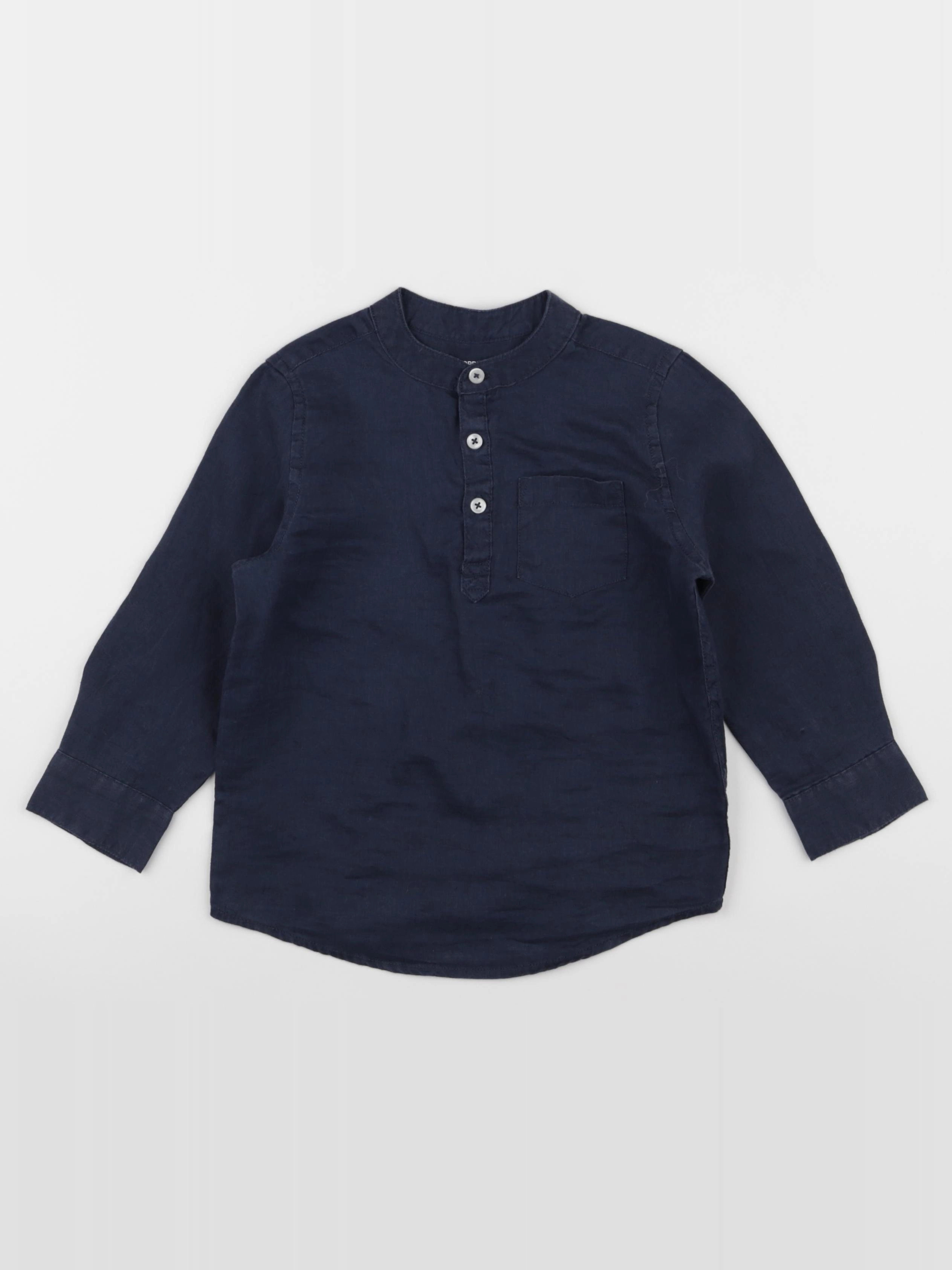 Monoprix - chemise bleu - 3 ans