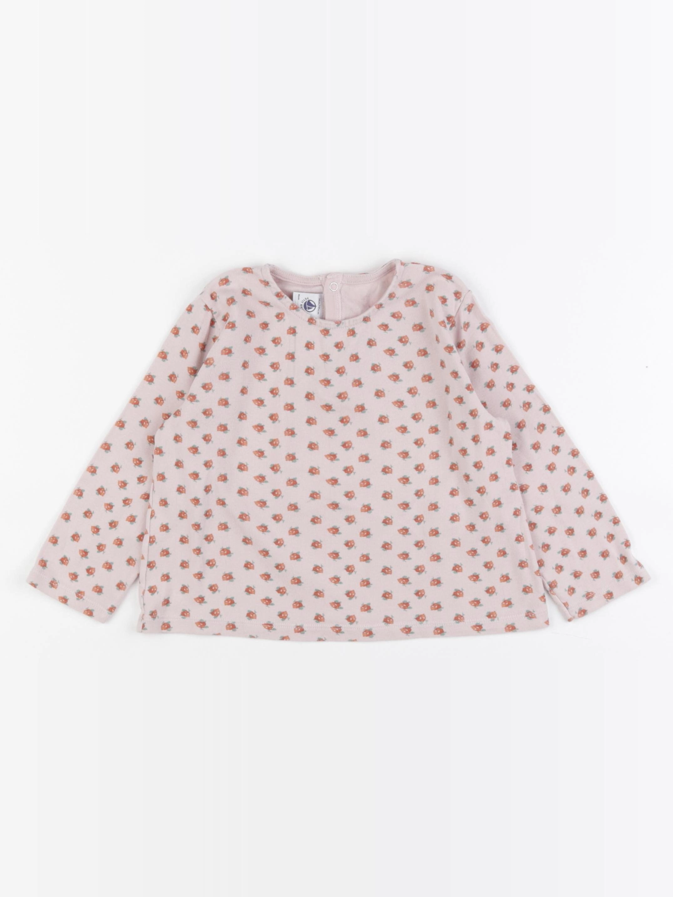 Petit Bateau - tee-shirt rose - 36 mois