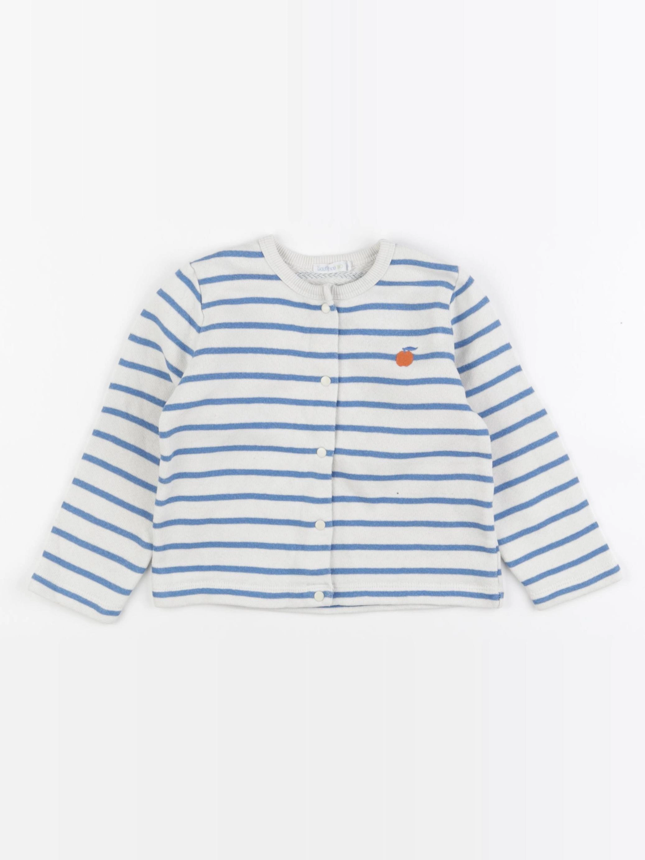 Boutchou - sweat beige, bleu - 24 mois