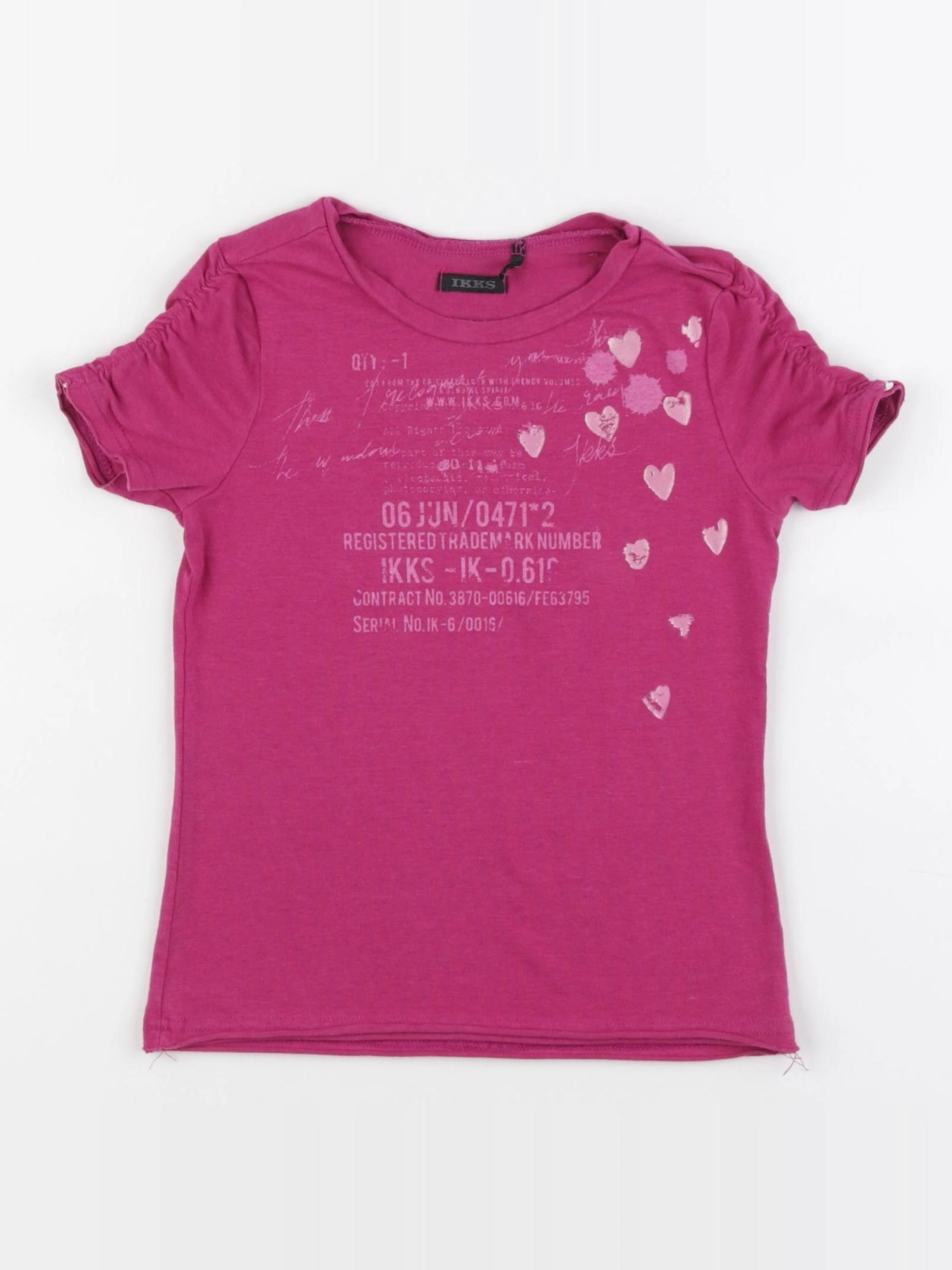 IKKS - tee-shirt rose - 4 ans
