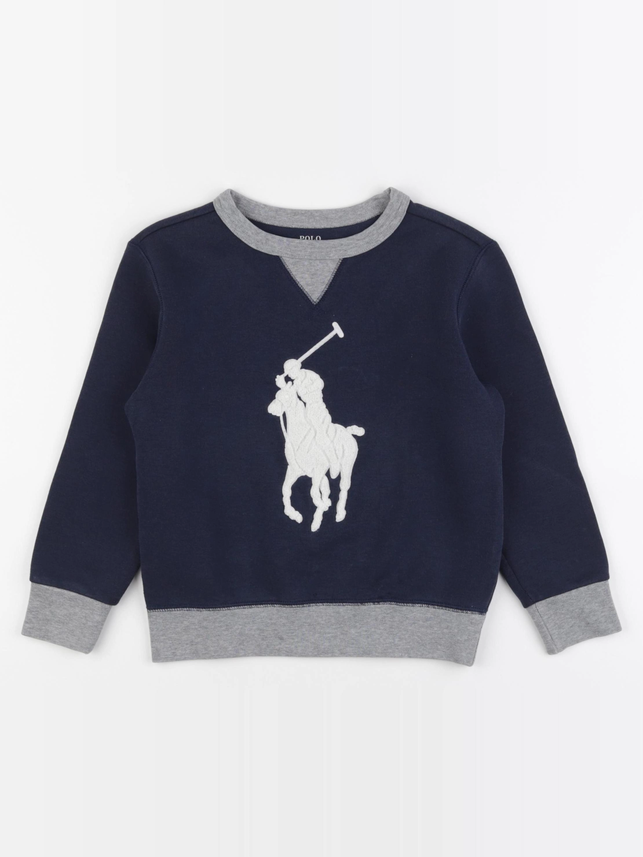 Ralph Lauren - sweat bleu - 5 ans