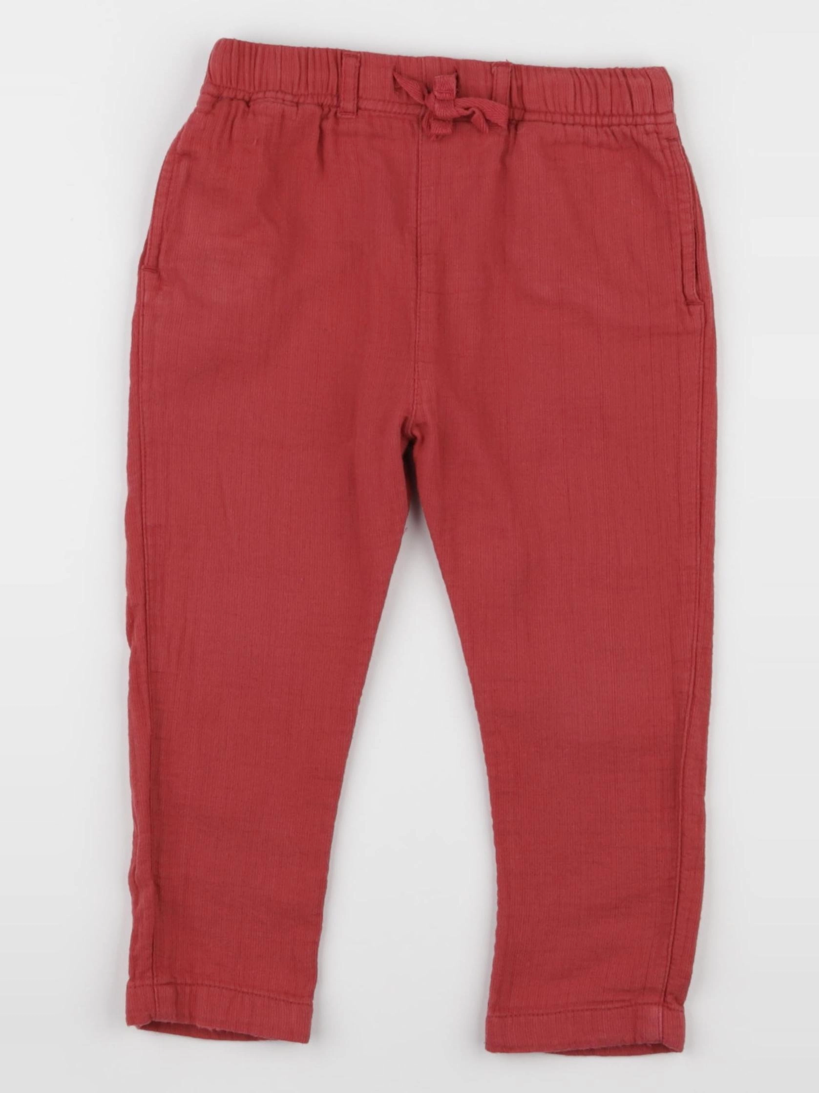 Boutchou - pantalon rouge - 2 ans
